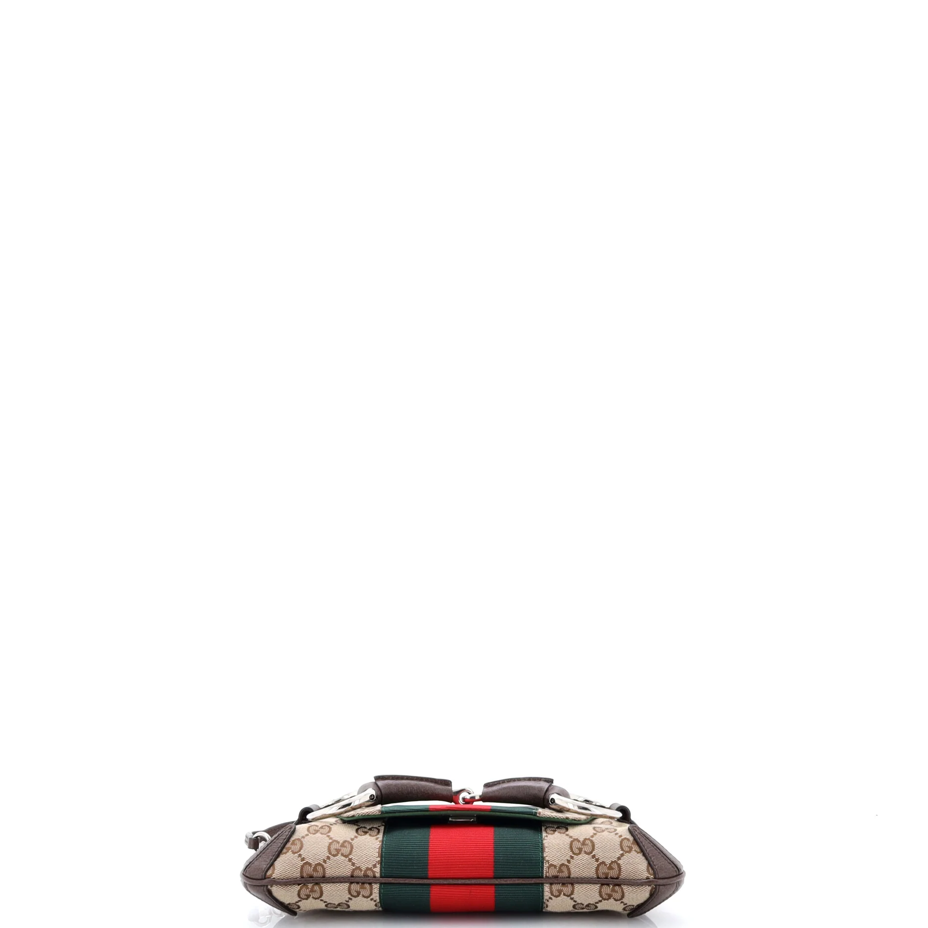 Horsebit NM Web Chain Clutch GG Canvas Small - Image 4