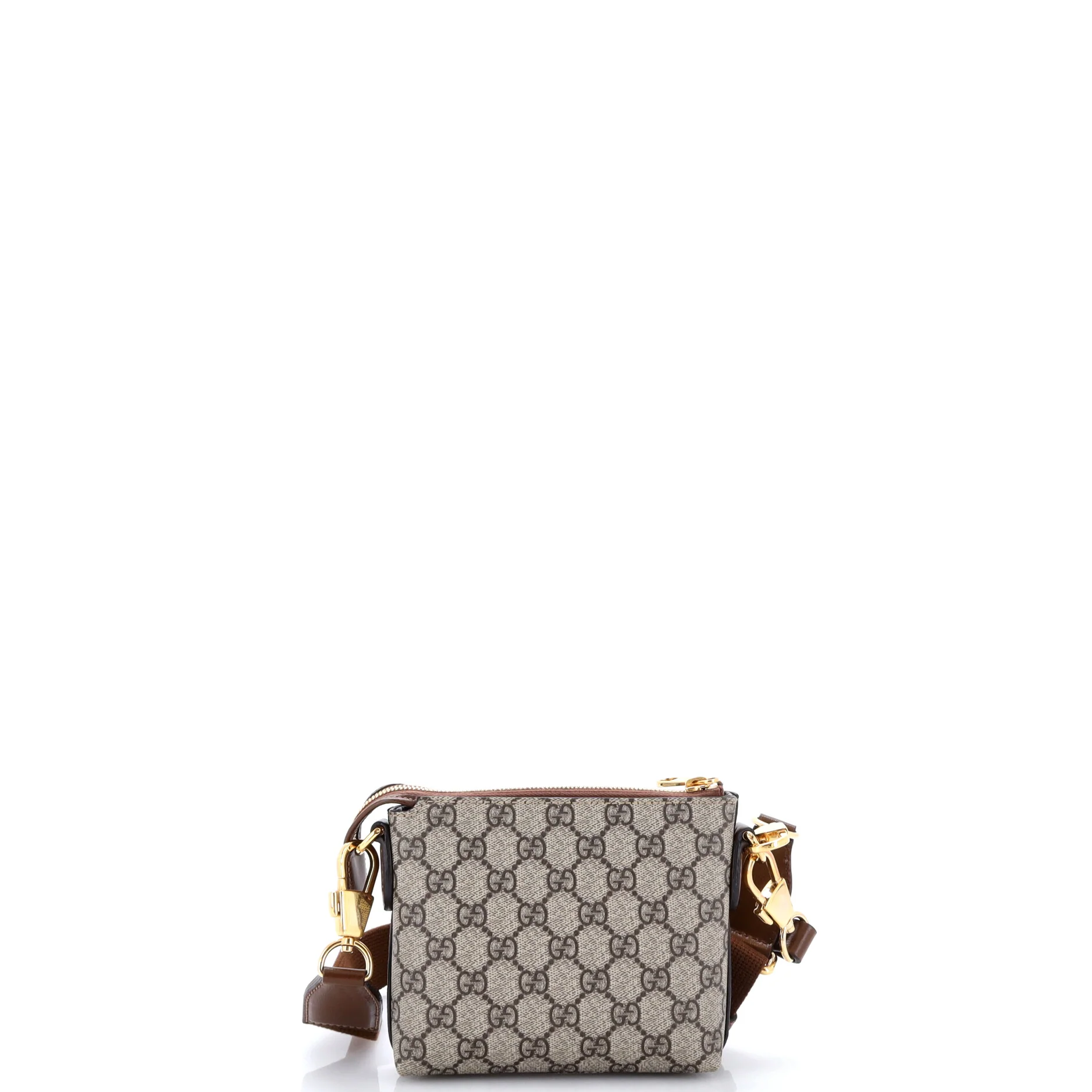 Interlocking G Patch Wristlet Messenger Bag GG Coated Canvas Mini - Image 3