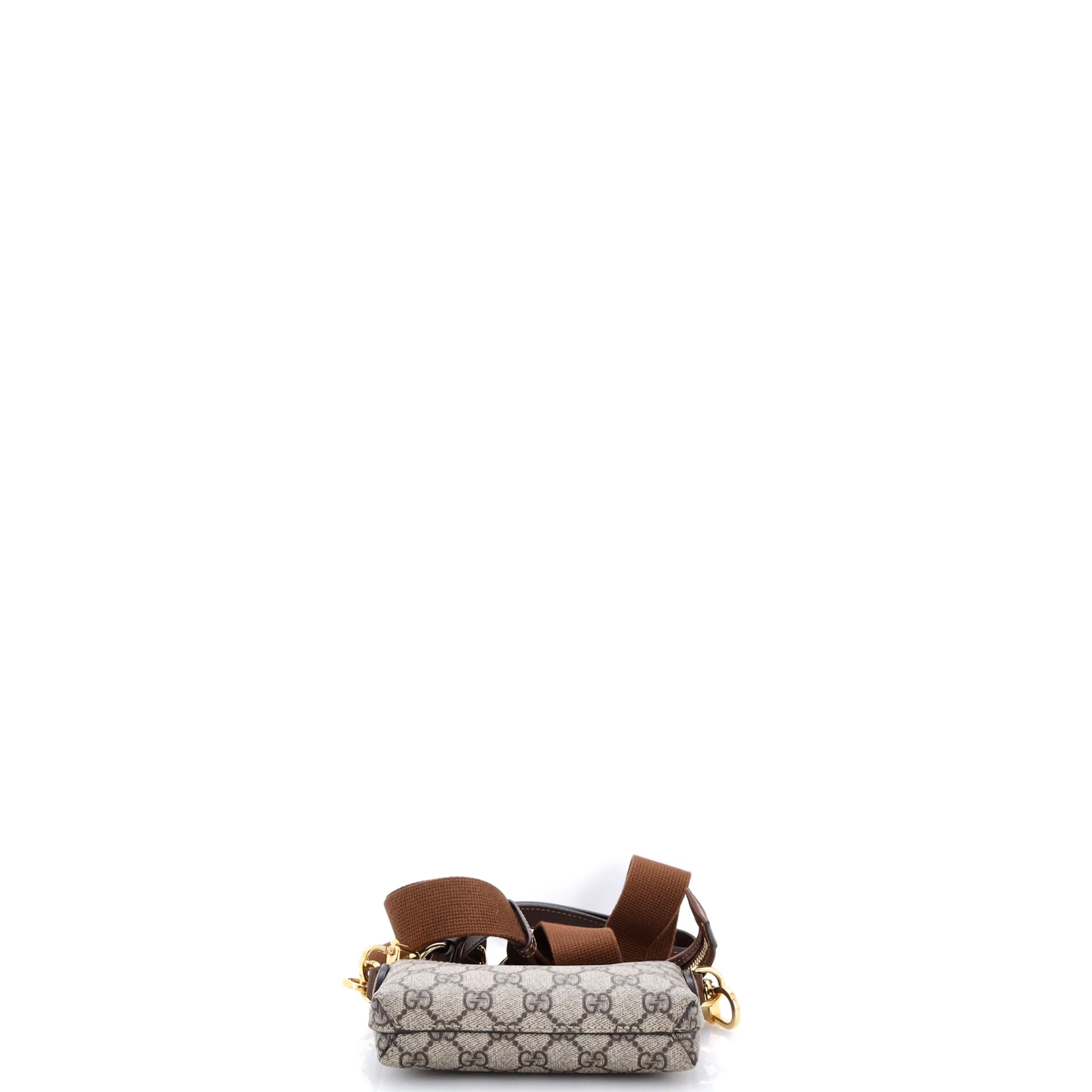 Interlocking G Patch Wristlet Messenger Bag GG Coated Canvas Mini - Image 4