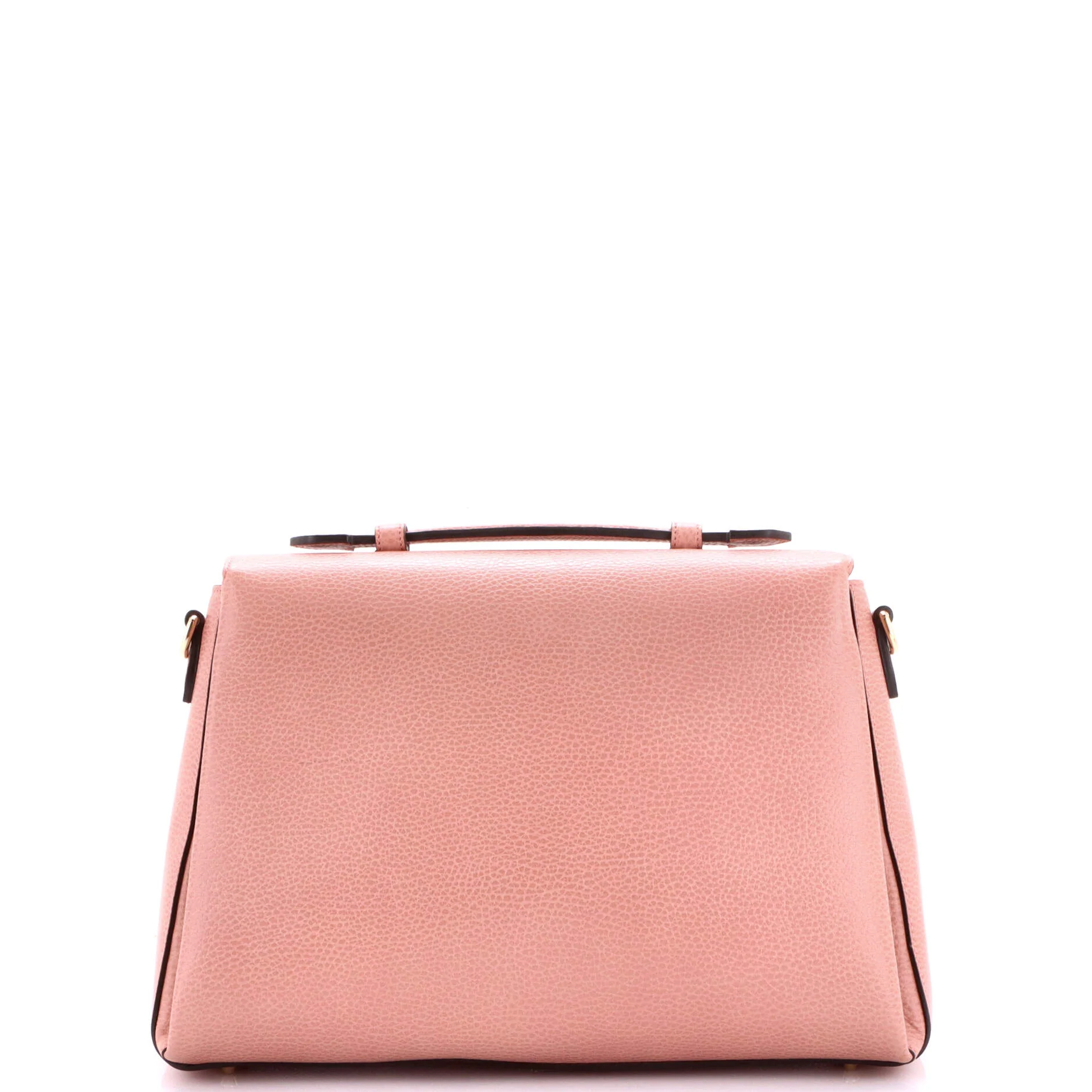 Interlocking Top Handle Bag Leather Medium - Image 3