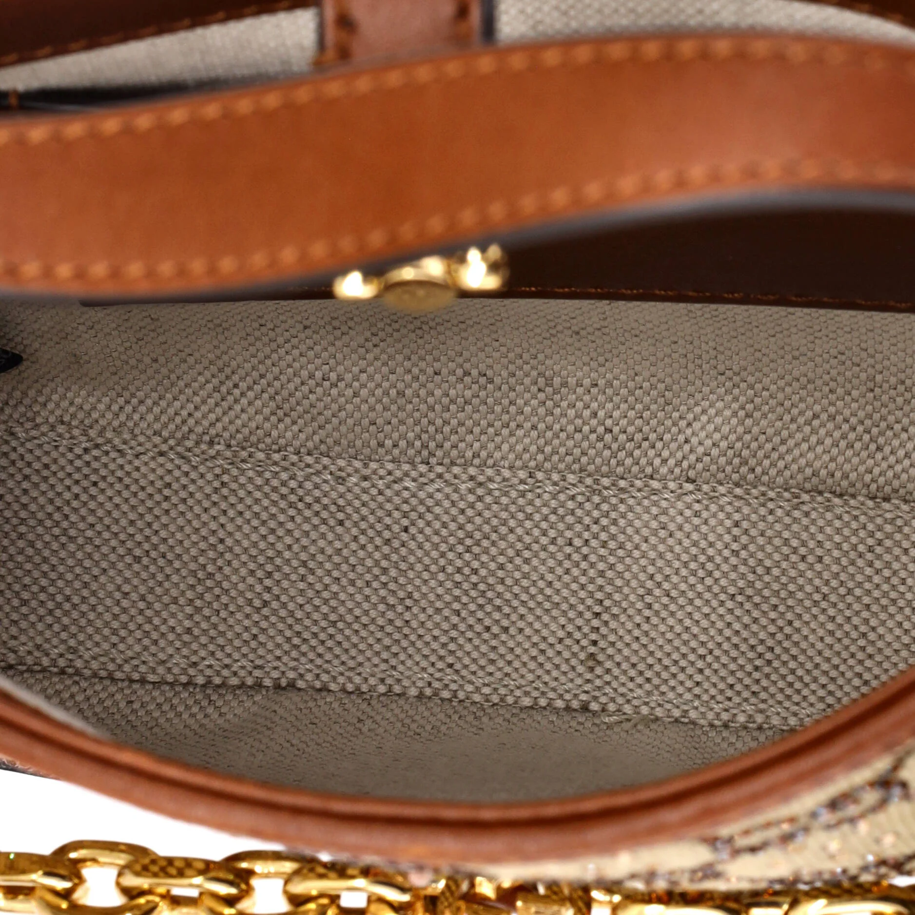 Jackie 1961 Chain Hobo Crystal Embellished GG Canvas Mini - Image 5