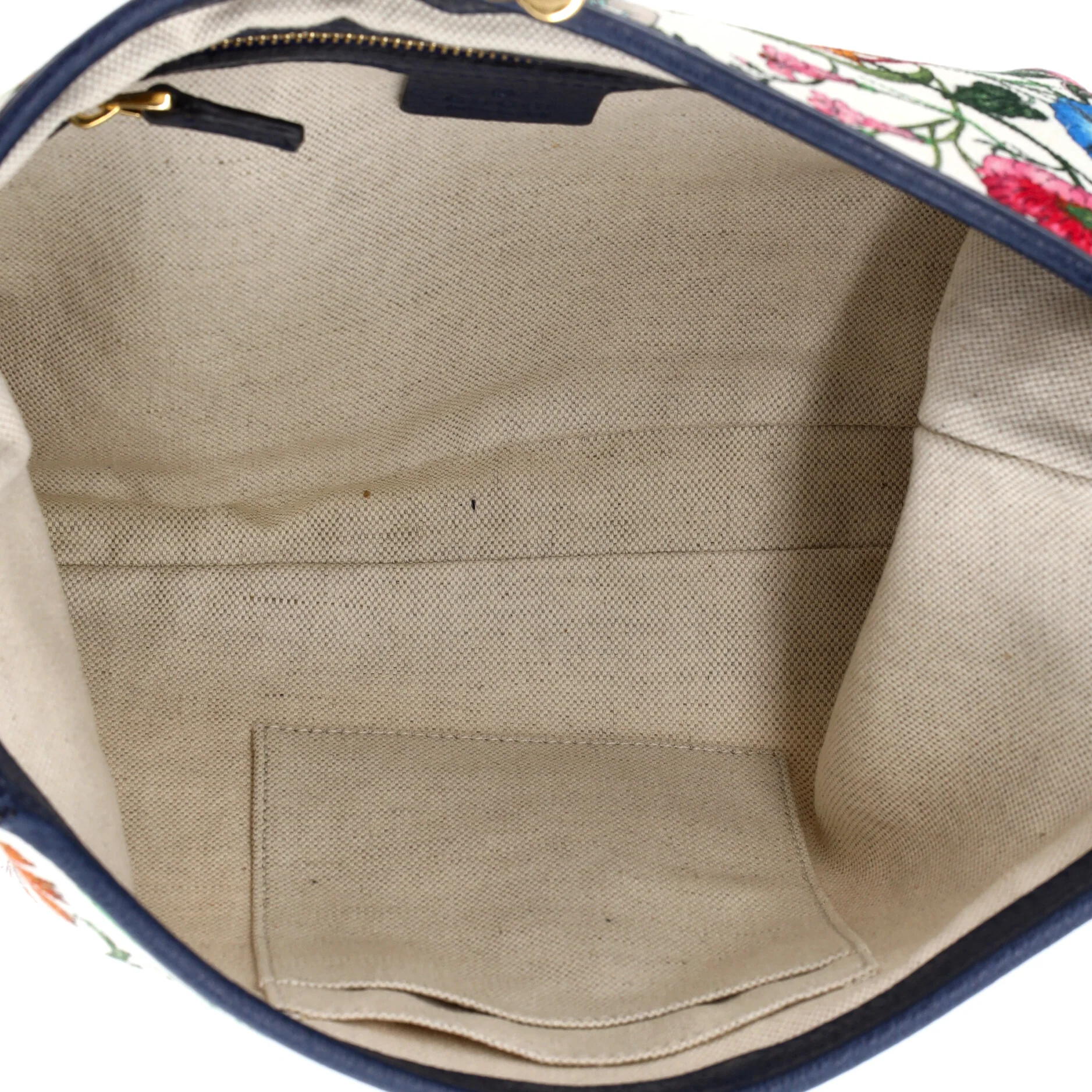 Jackie Hobo Flora Canvas with Leather Medium - Image 5