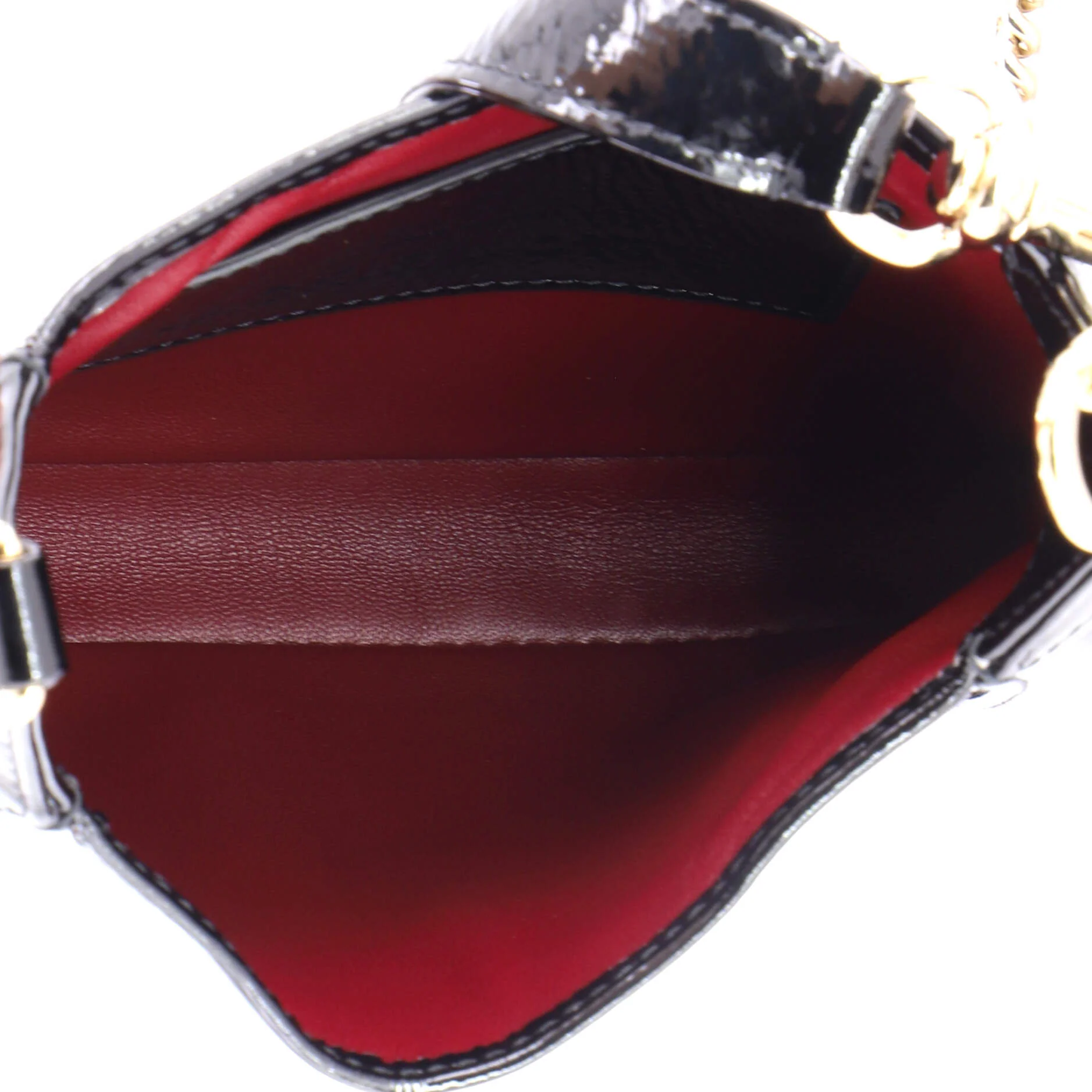 Jackie Notte Chain Hobo Patent Mini - Image 5