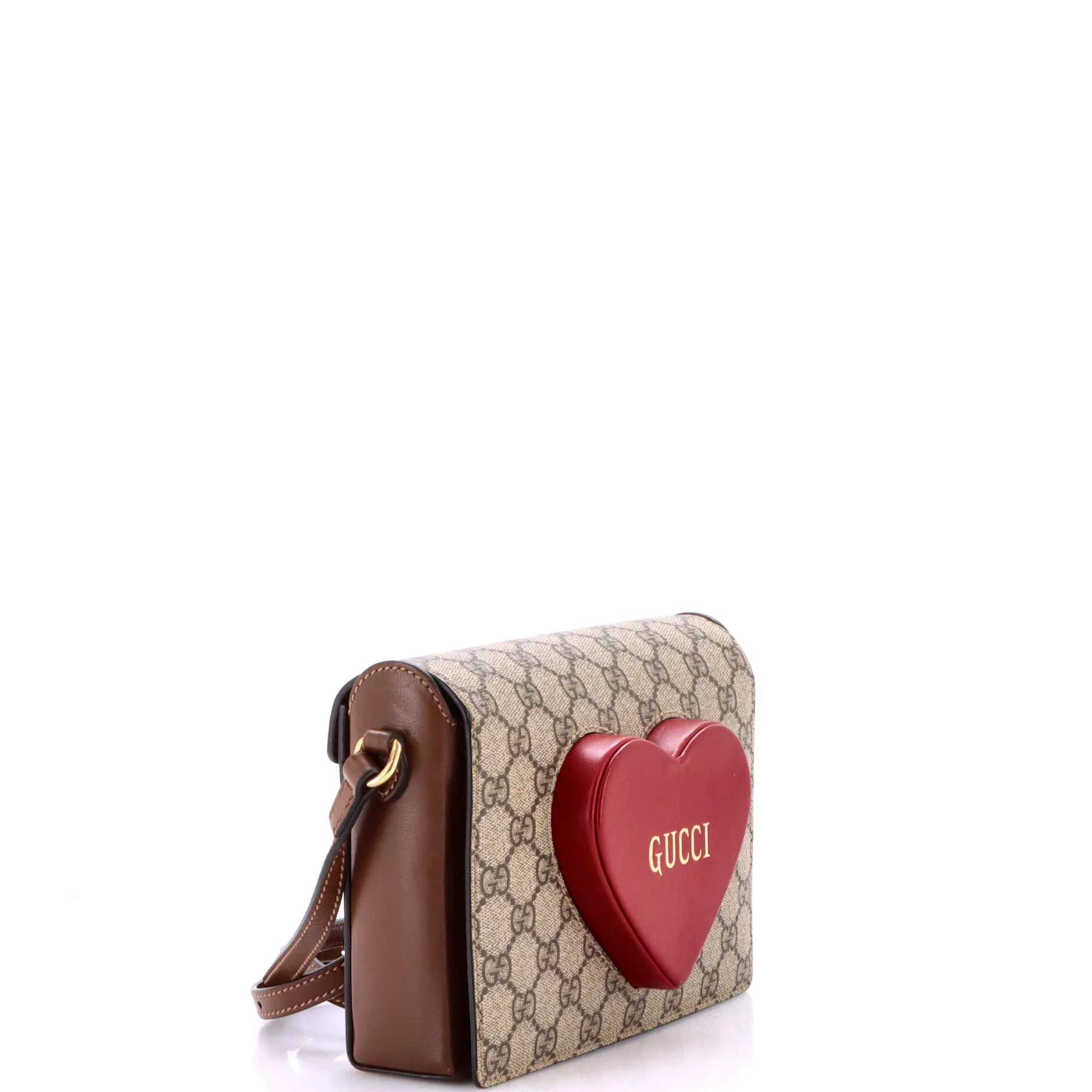 Logo Heart Crossbody Bag GG Coated Canvas - Image 2