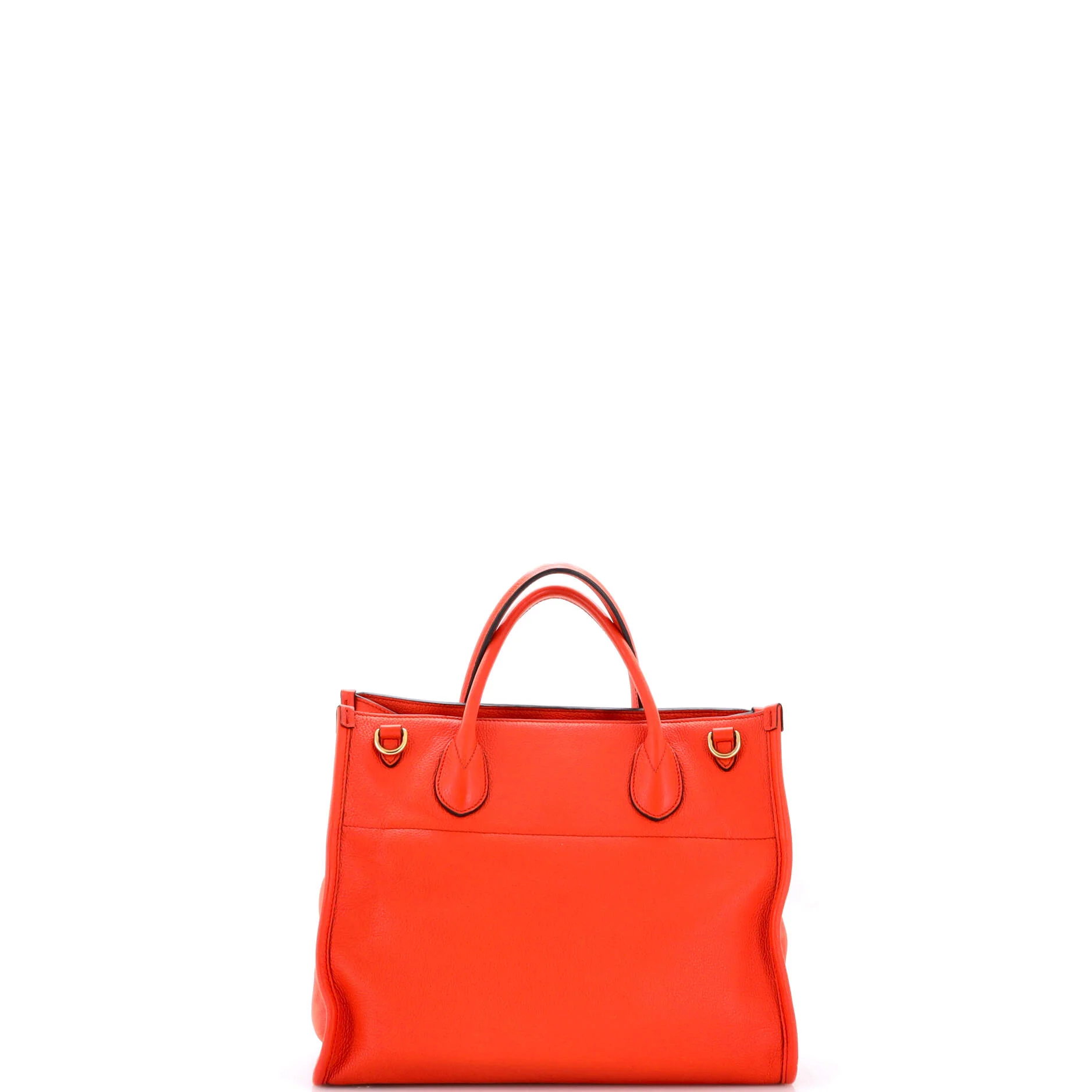 Logo Tote Embossed Leather Small - Image 3