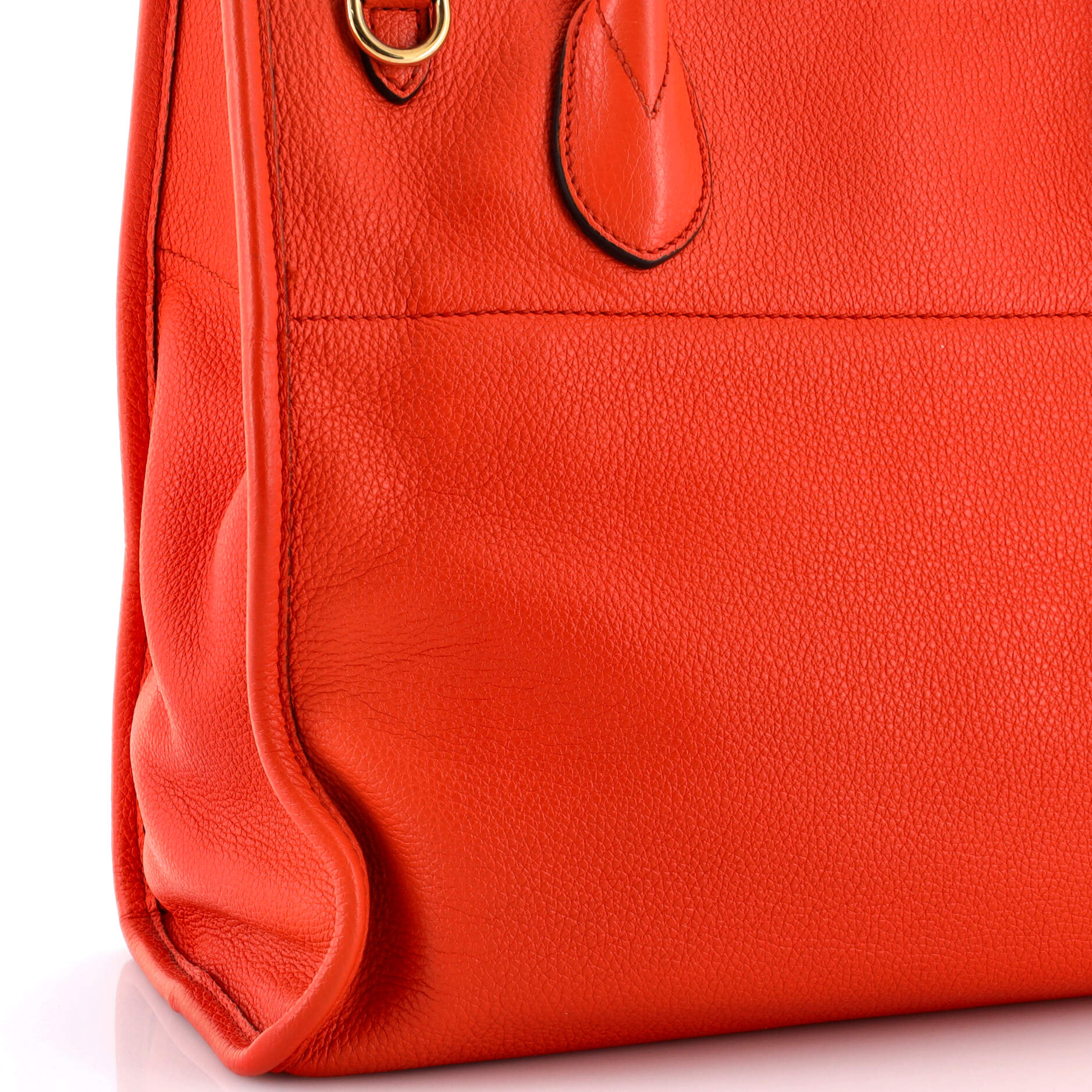 Logo Tote Embossed Leather Small - Image 6