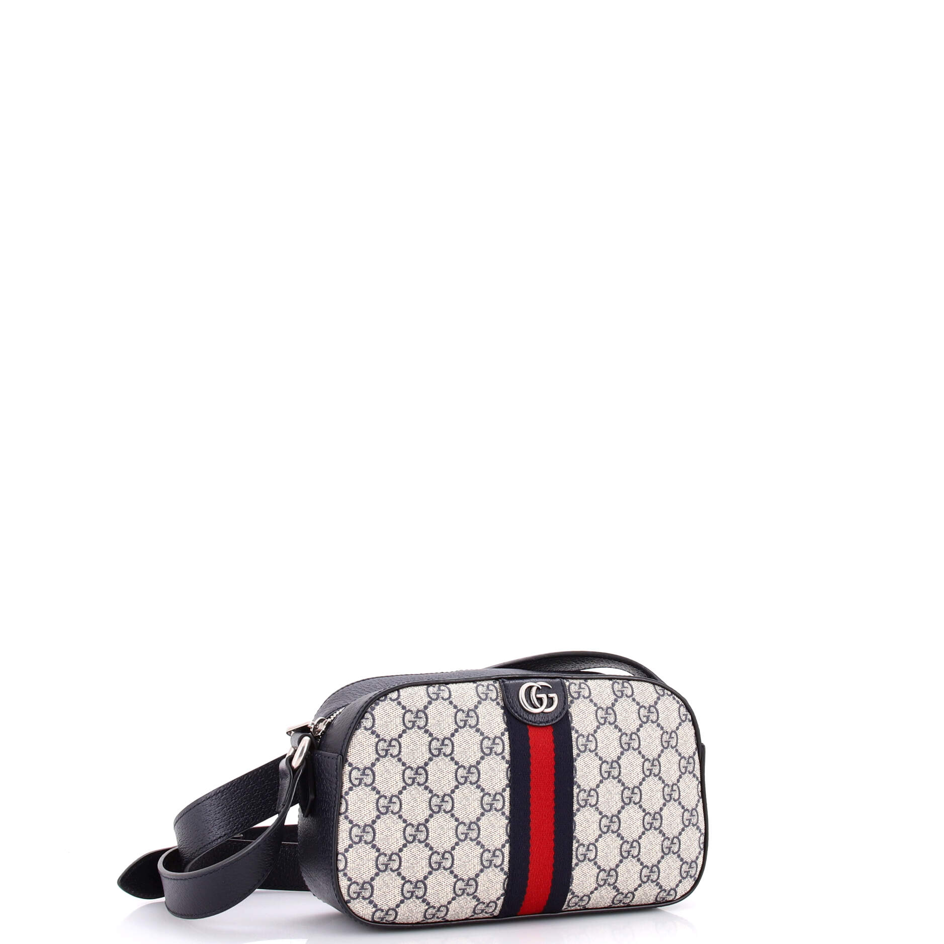 Ophidia Camera Shoulder Bag GG Coated Canvas with Leather Small - Image 2