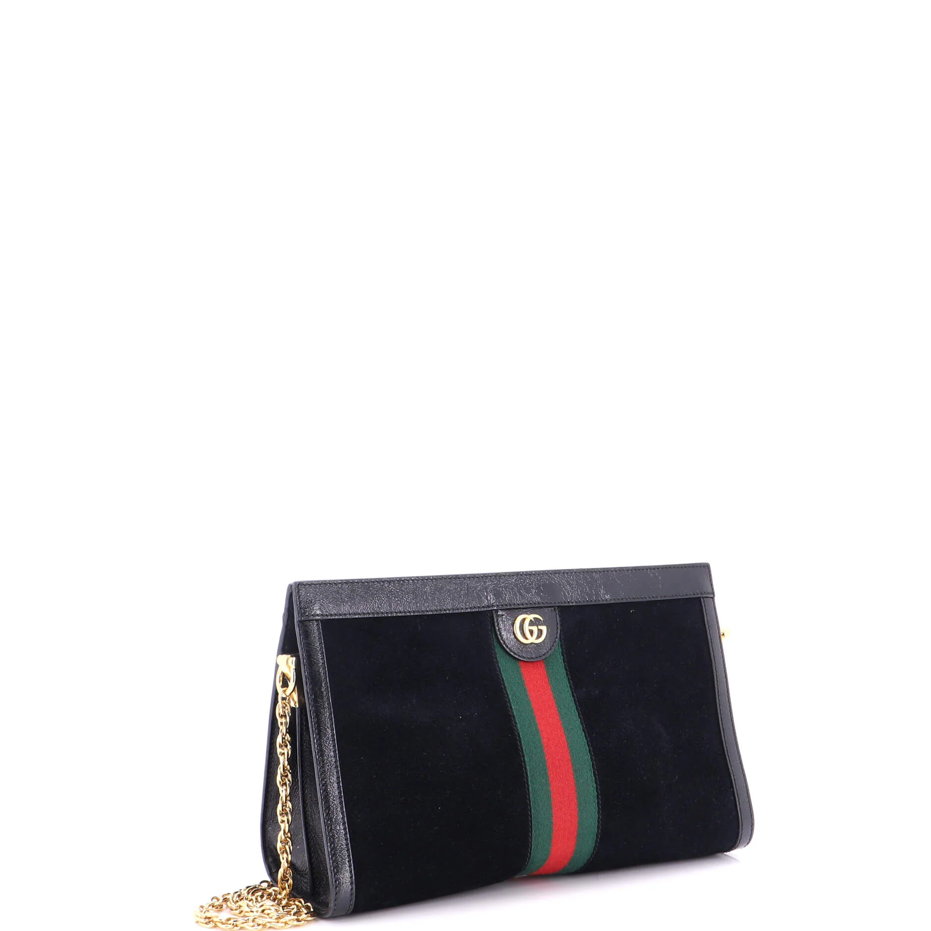 Ophidia Chain Shoulder Bag Suede Medium - Image 2