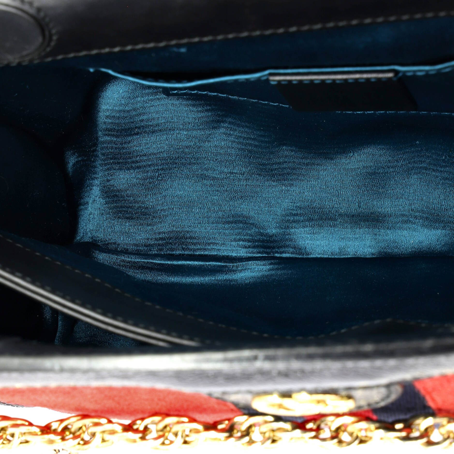 Ophidia Chain Shoulder Bag Suede Small - Image 5