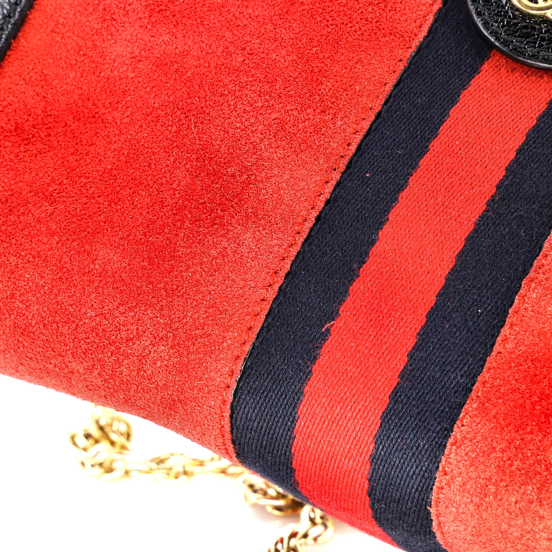 Ophidia Chain Shoulder Bag Suede Small - Image 7