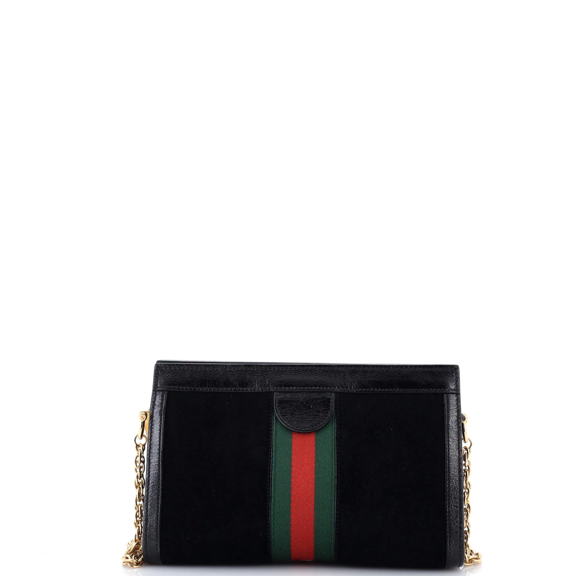 Ophidia Chain Shoulder Bag Suede Small - Image 3