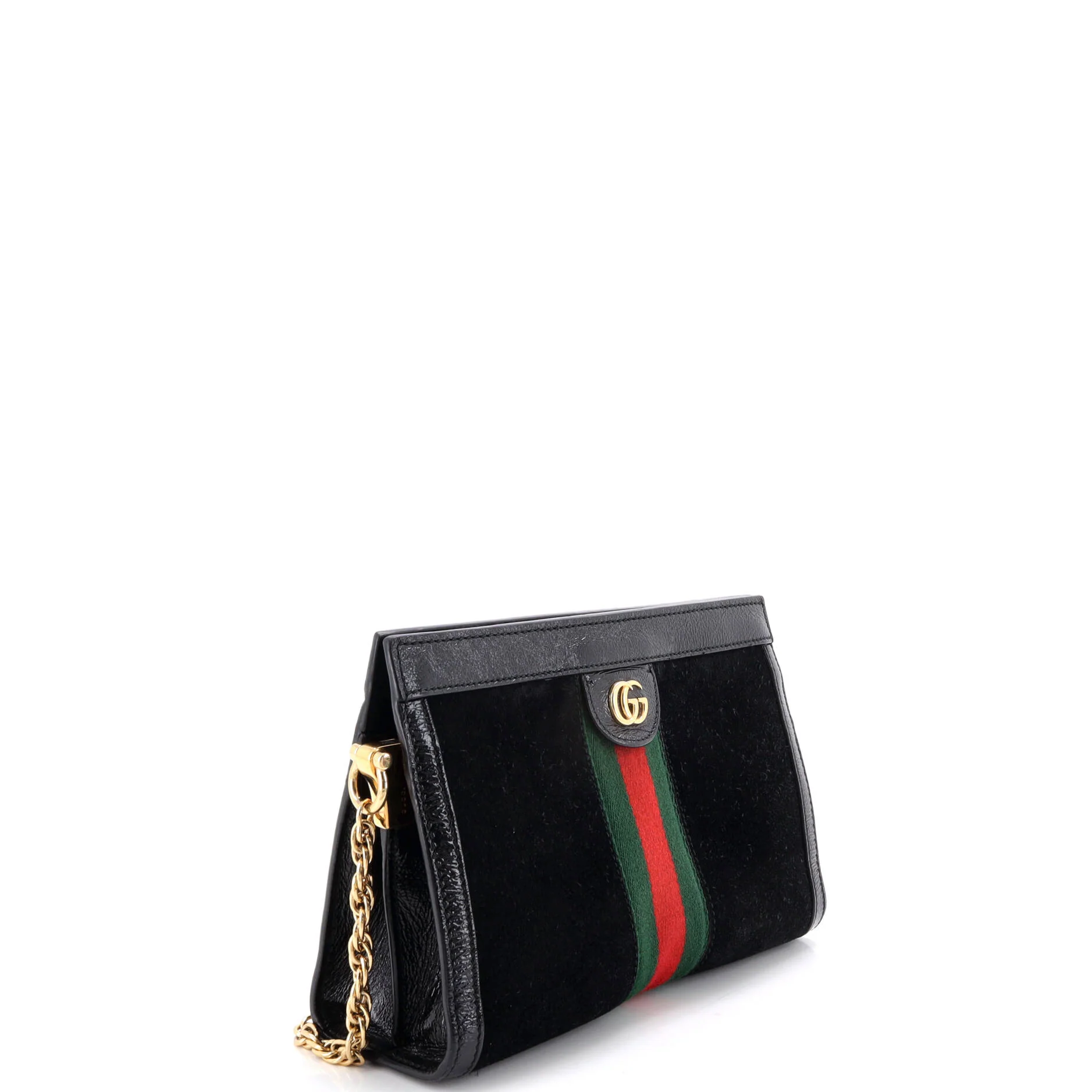 Ophidia Chain Shoulder Bag Suede Small - Image 2