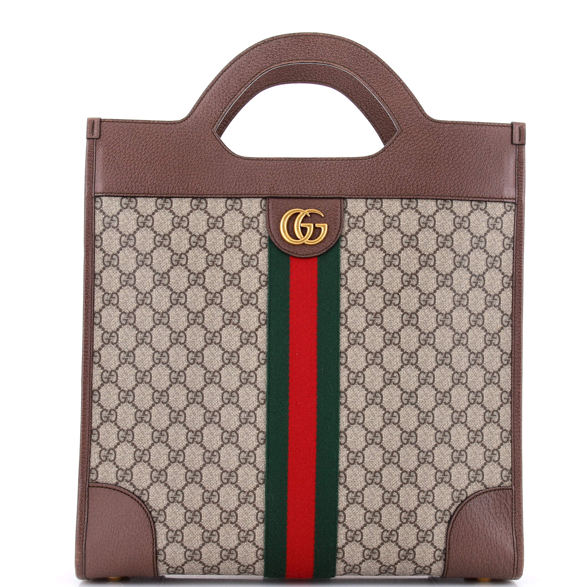 Ophidia Cut Out Handle Tote GG Coated Canvas Medium