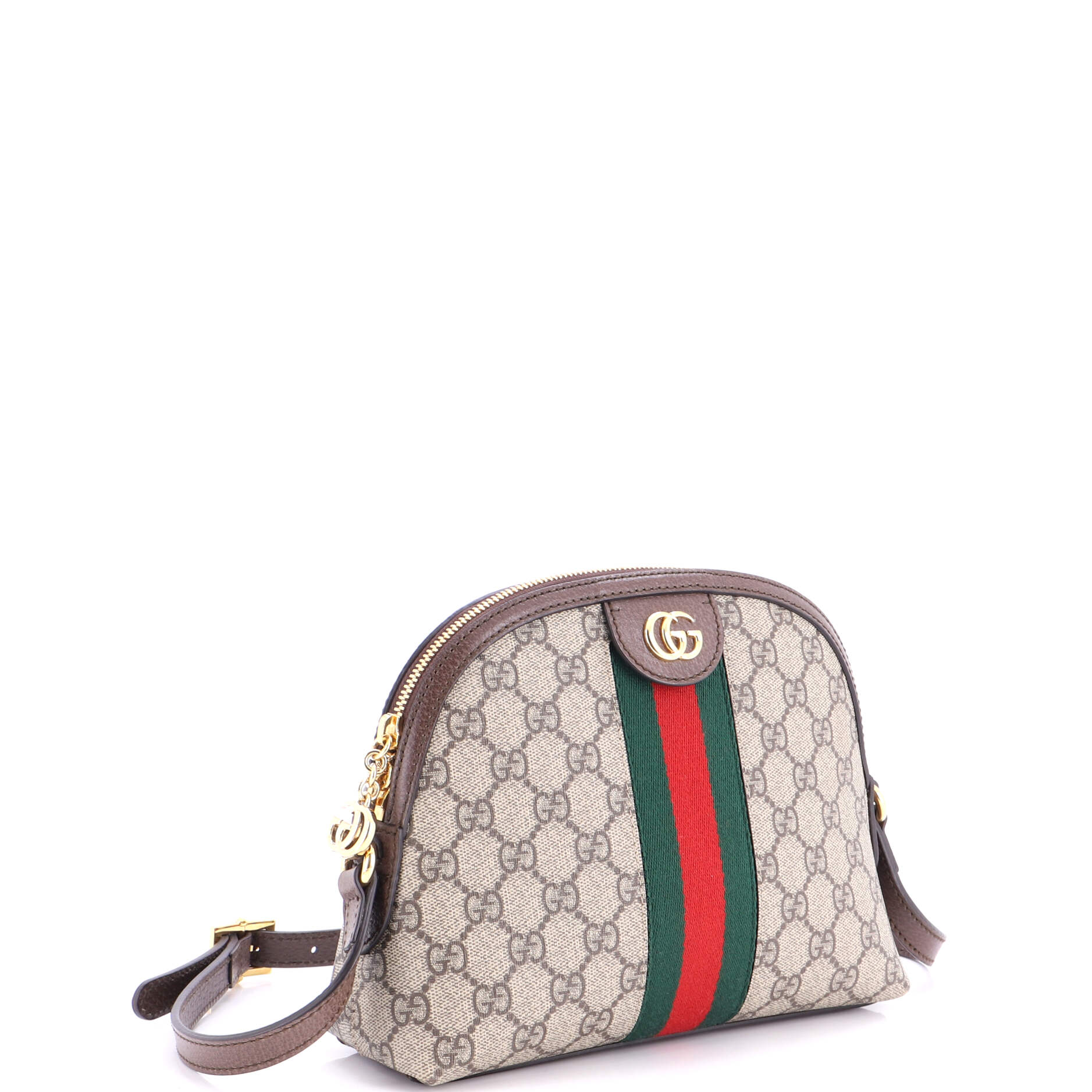 Ophidia Dome Shoulder Bag GG Coated Canvas Small - Image 2