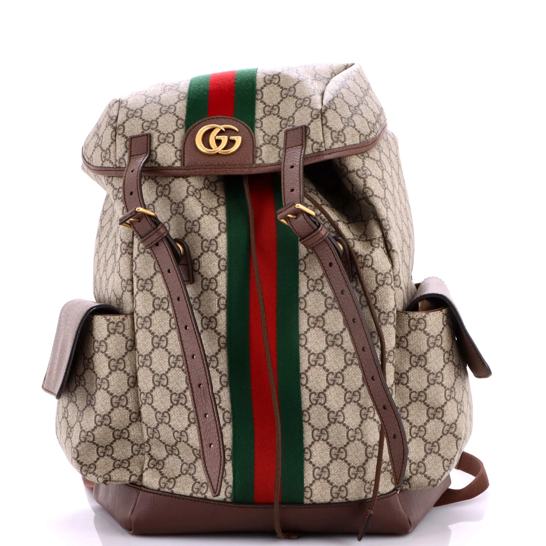 Ophidia Flap Backpack GG Coated Canvas Medium