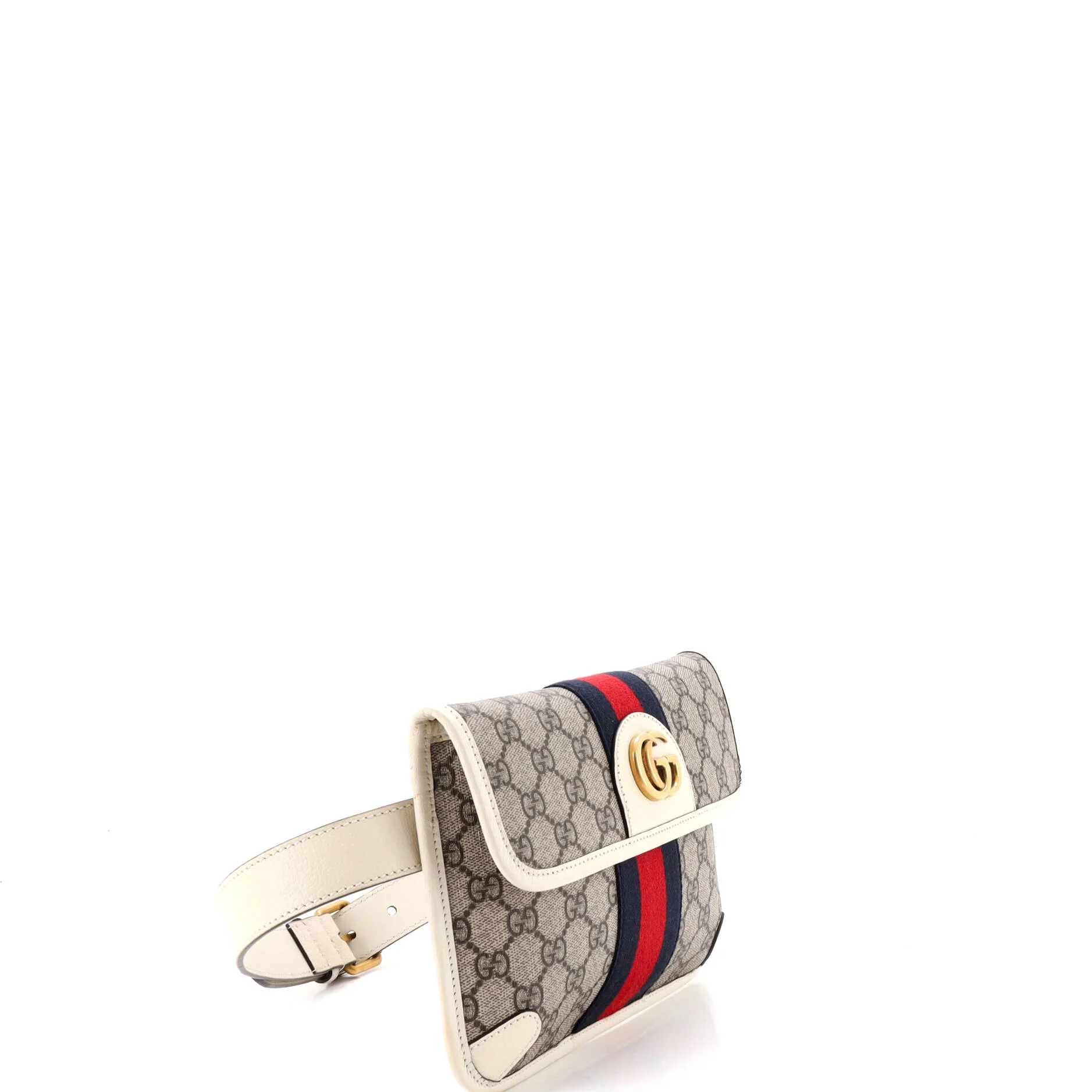 Ophidia Flap Belt Bag GG Coated Canvas with Leather - Image 2