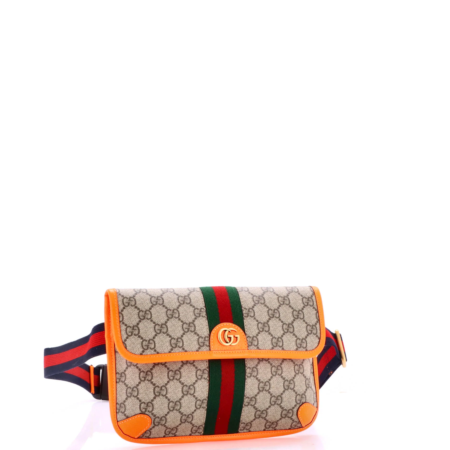 Ophidia Flap Belt Bag GG Coated Canvas with Leather - Image 2