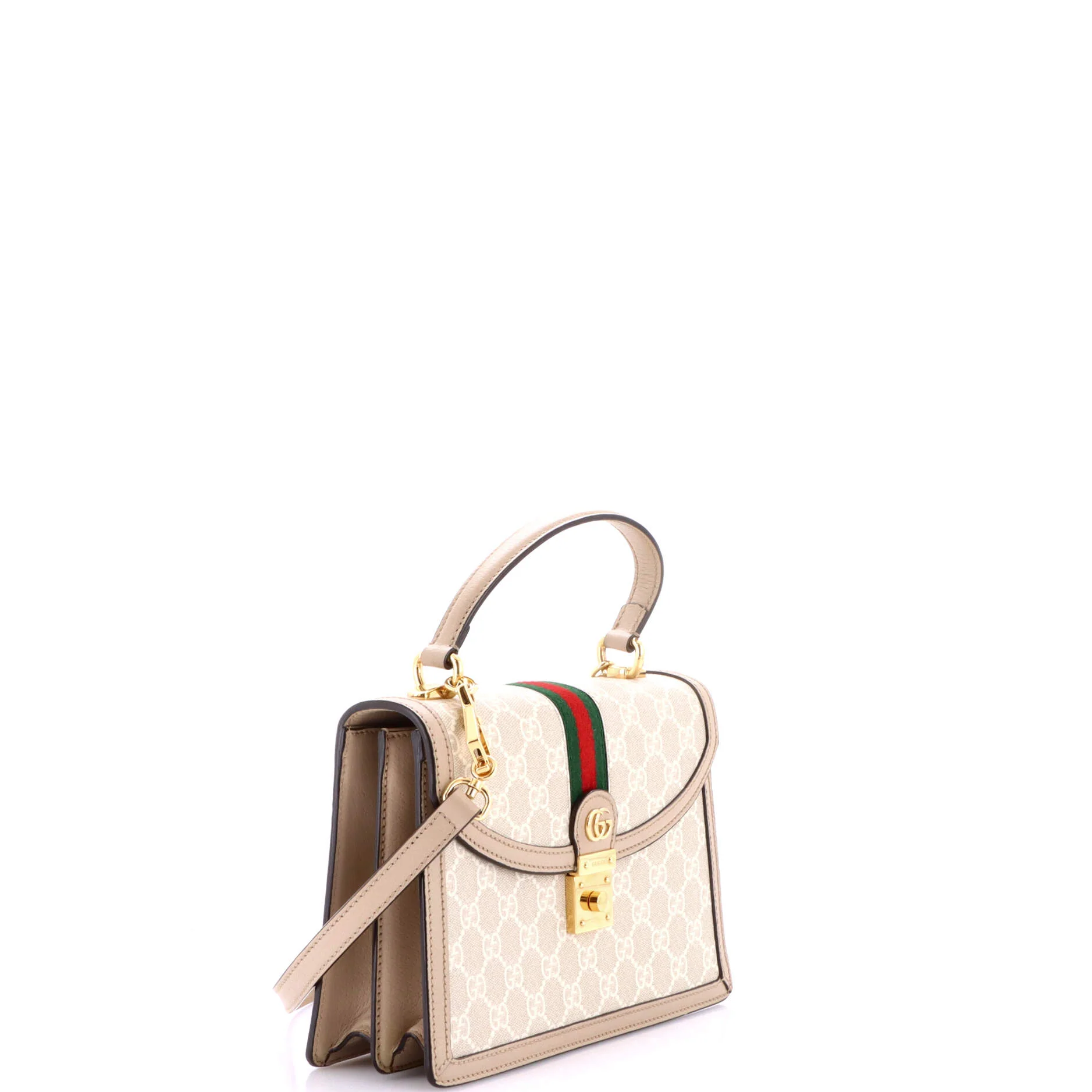 Ophidia Flap Top Handle Bag GG Coated Canvas Small - Image 2