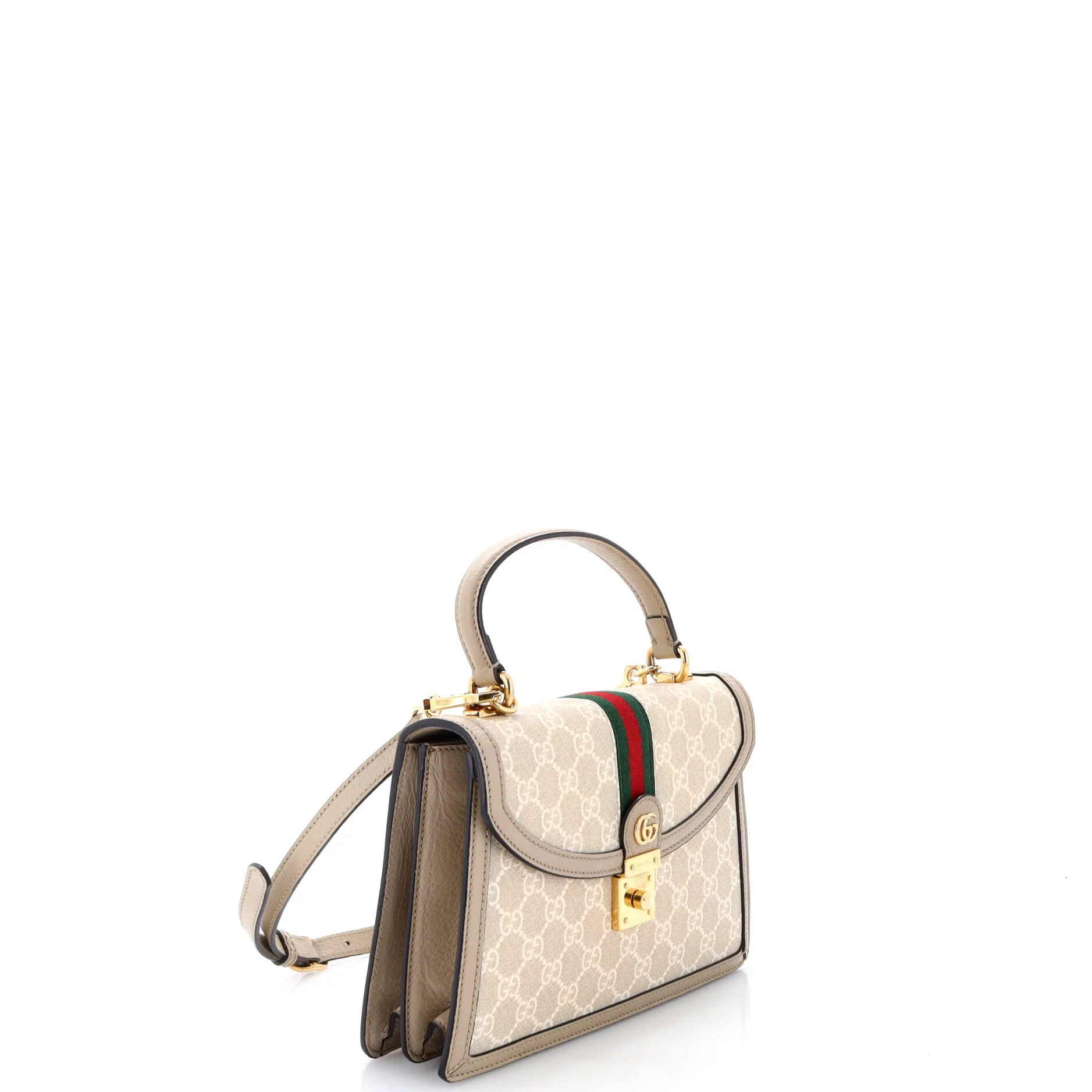 Ophidia Flap Top Handle Bag GG Coated Canvas Small - Image 2