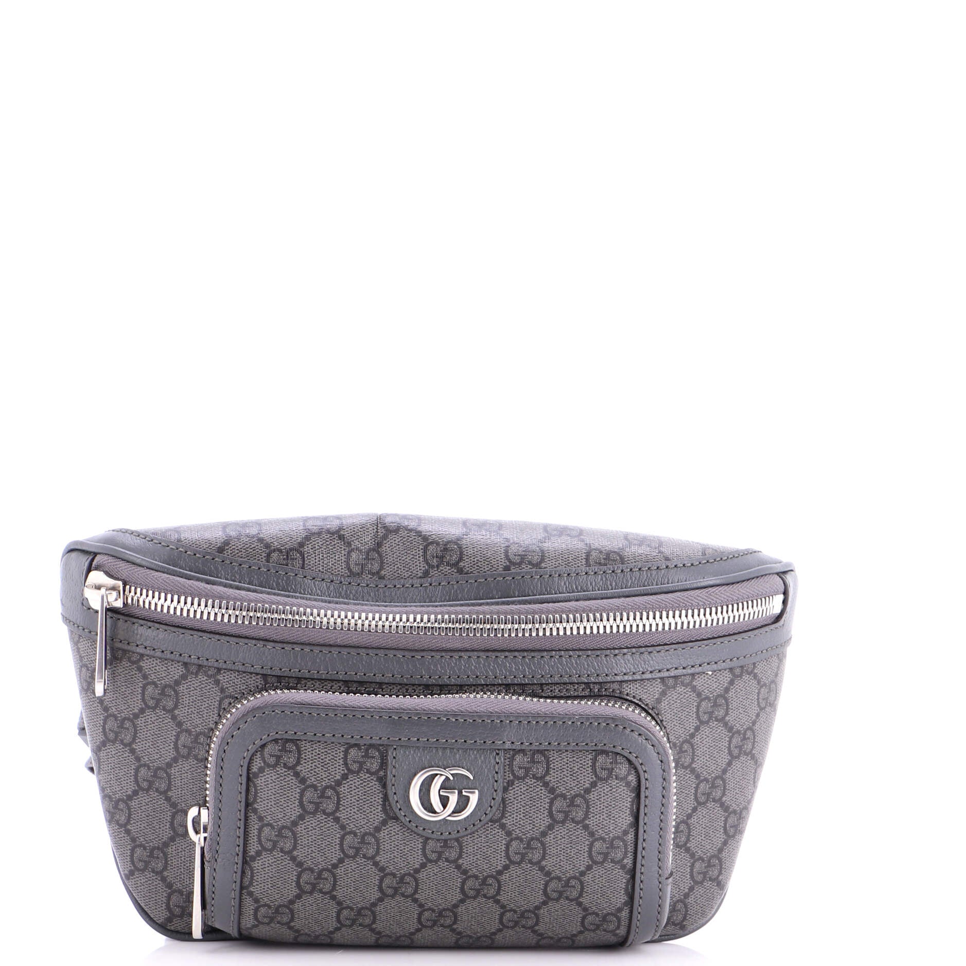 Ophidia Front Pocket Zip Belt Bag GG Coated Canvas Medium