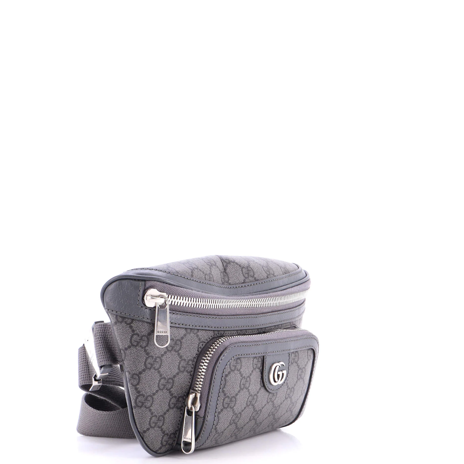 Ophidia Front Pocket Zip Belt Bag GG Coated Canvas Medium - Image 2
