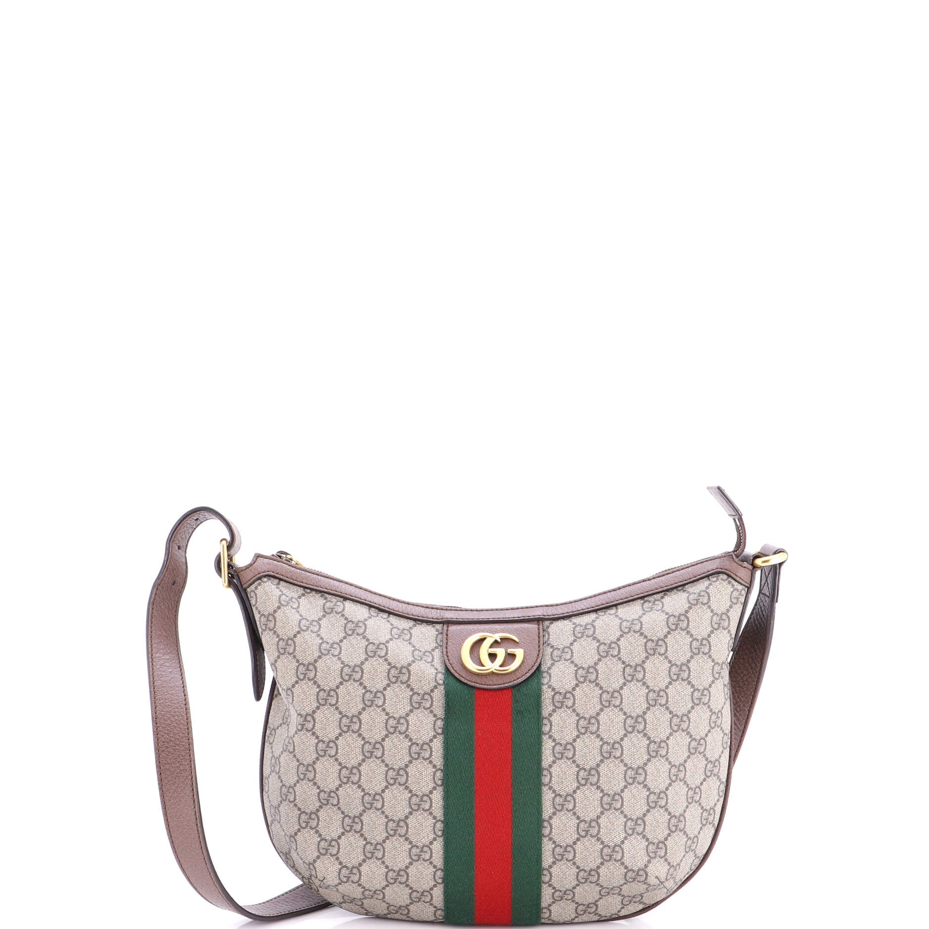 Ophidia Half Moon Hobo GG Coated Canvas Small
