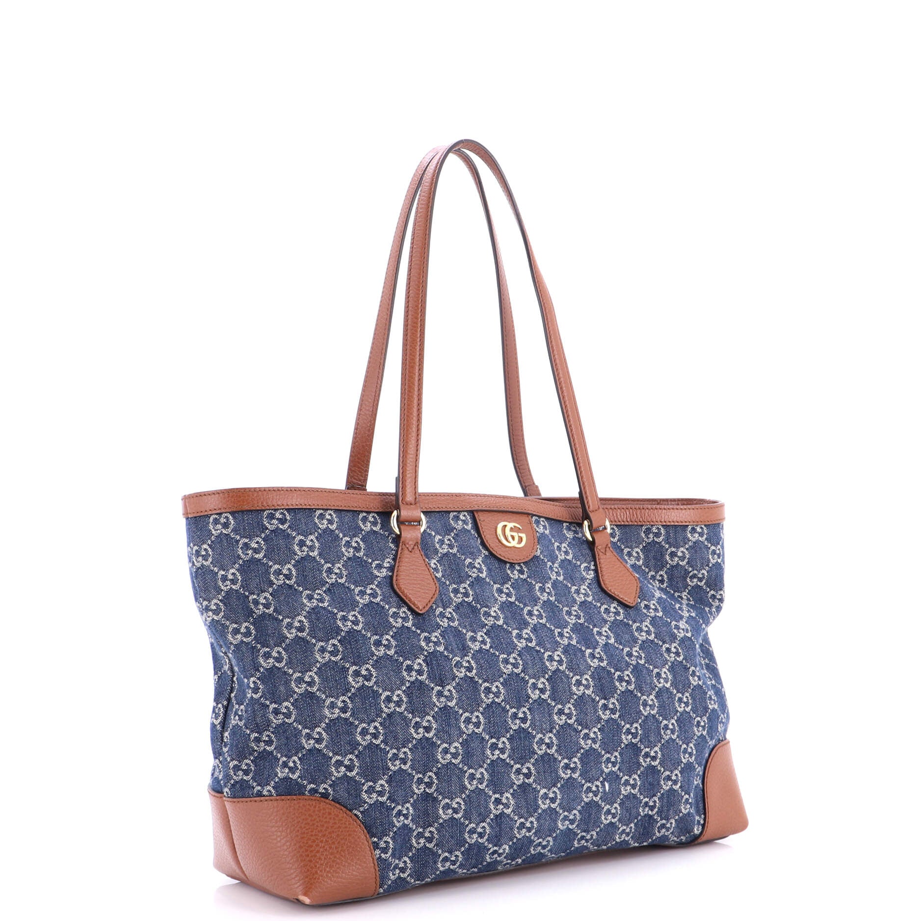 Ophidia Shopping Tote GG Denim Medium - Image 2