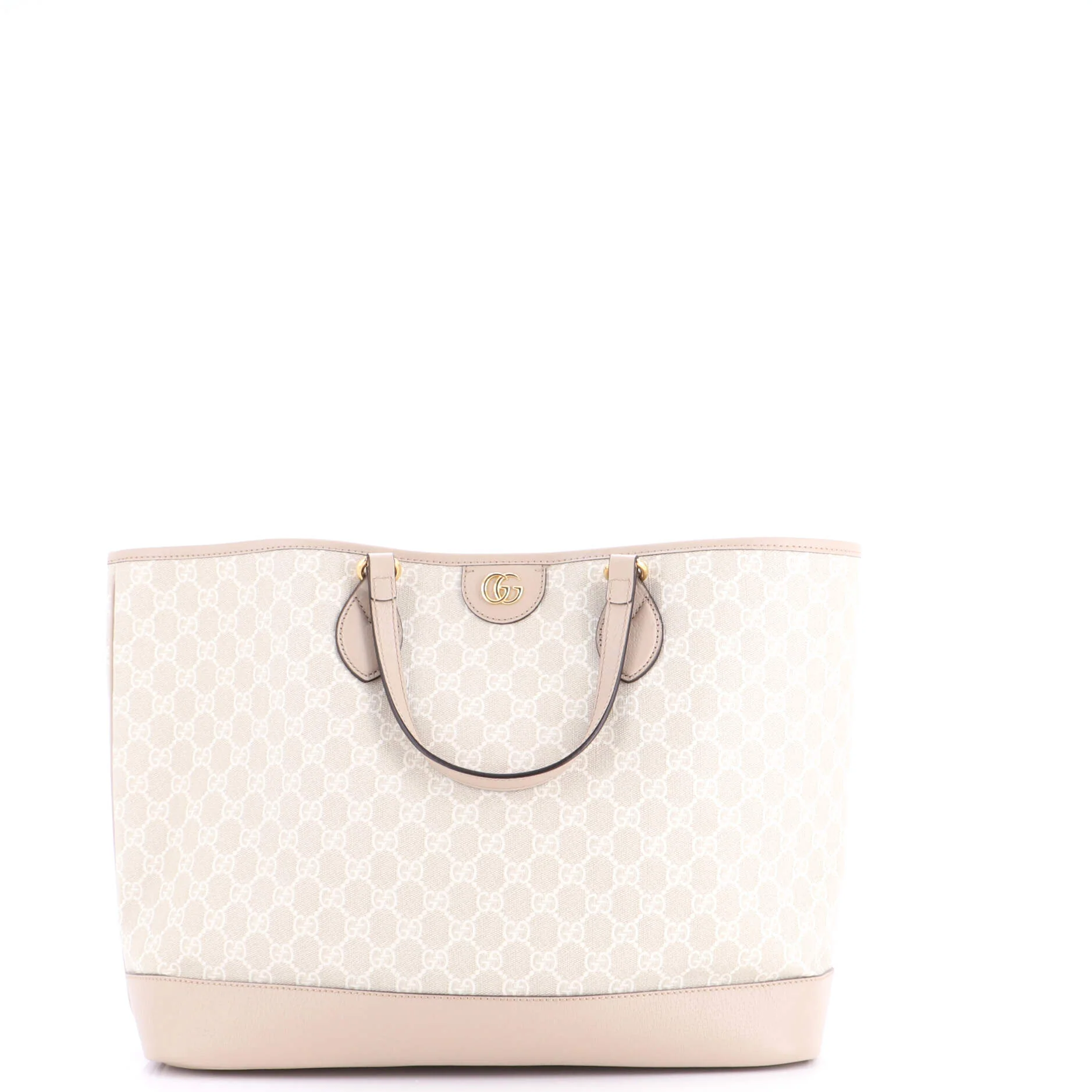 Ophidia Top Handle Shopping Tote GG Coated Canvas and Leather Medium