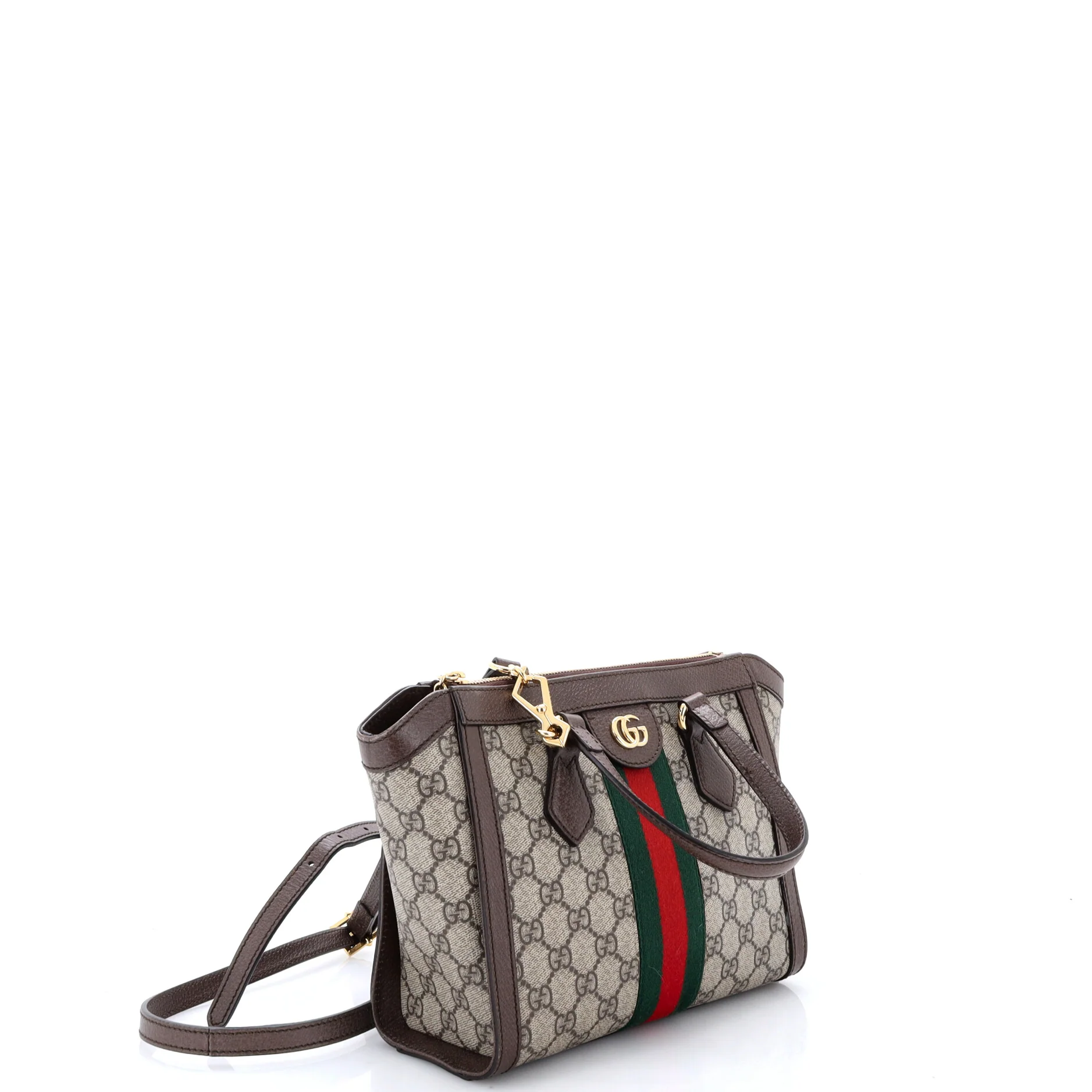 Ophidia Top Handle Tote GG Coated Canvas Small - Image 2