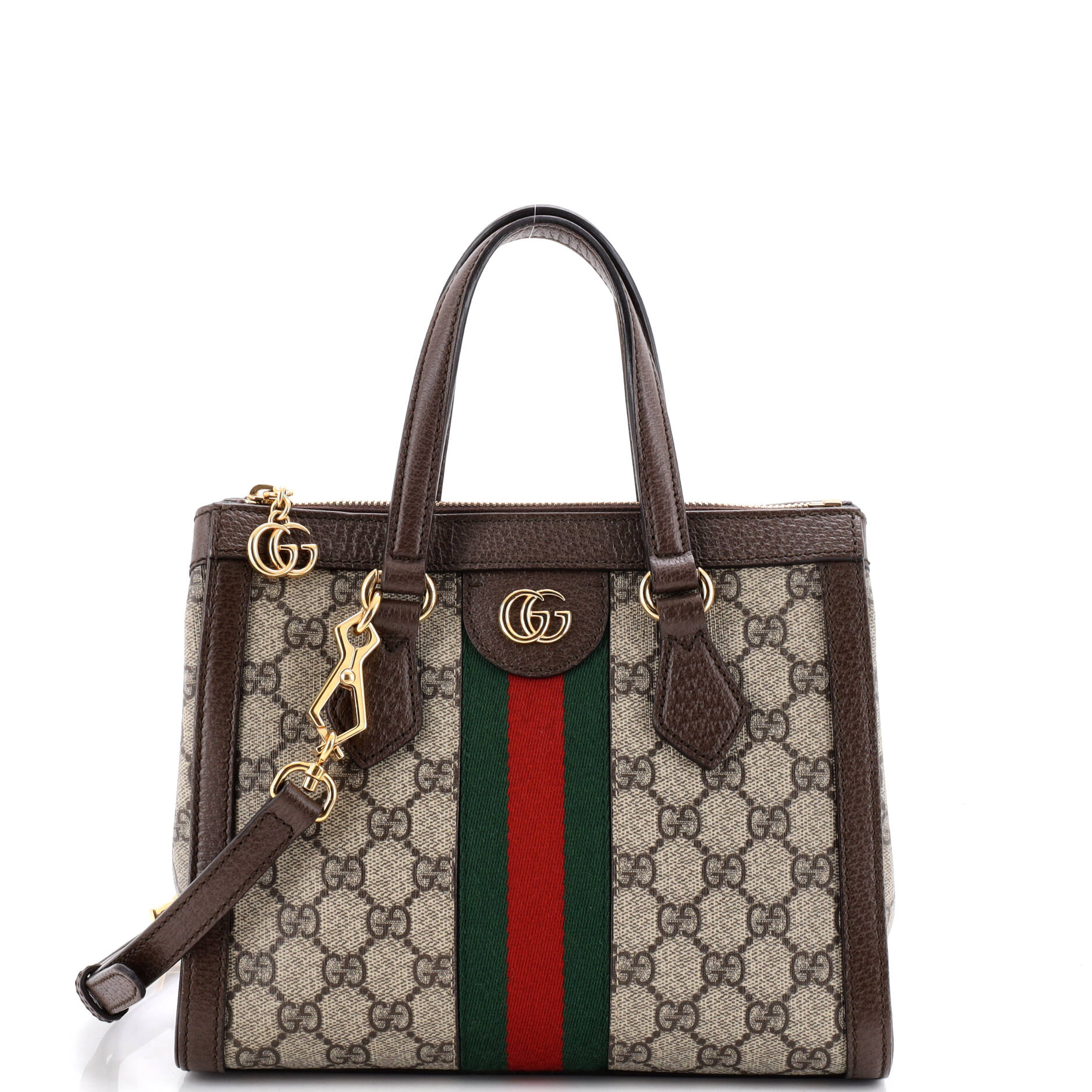 Ophidia Top Handle Tote GG Coated Canvas Small