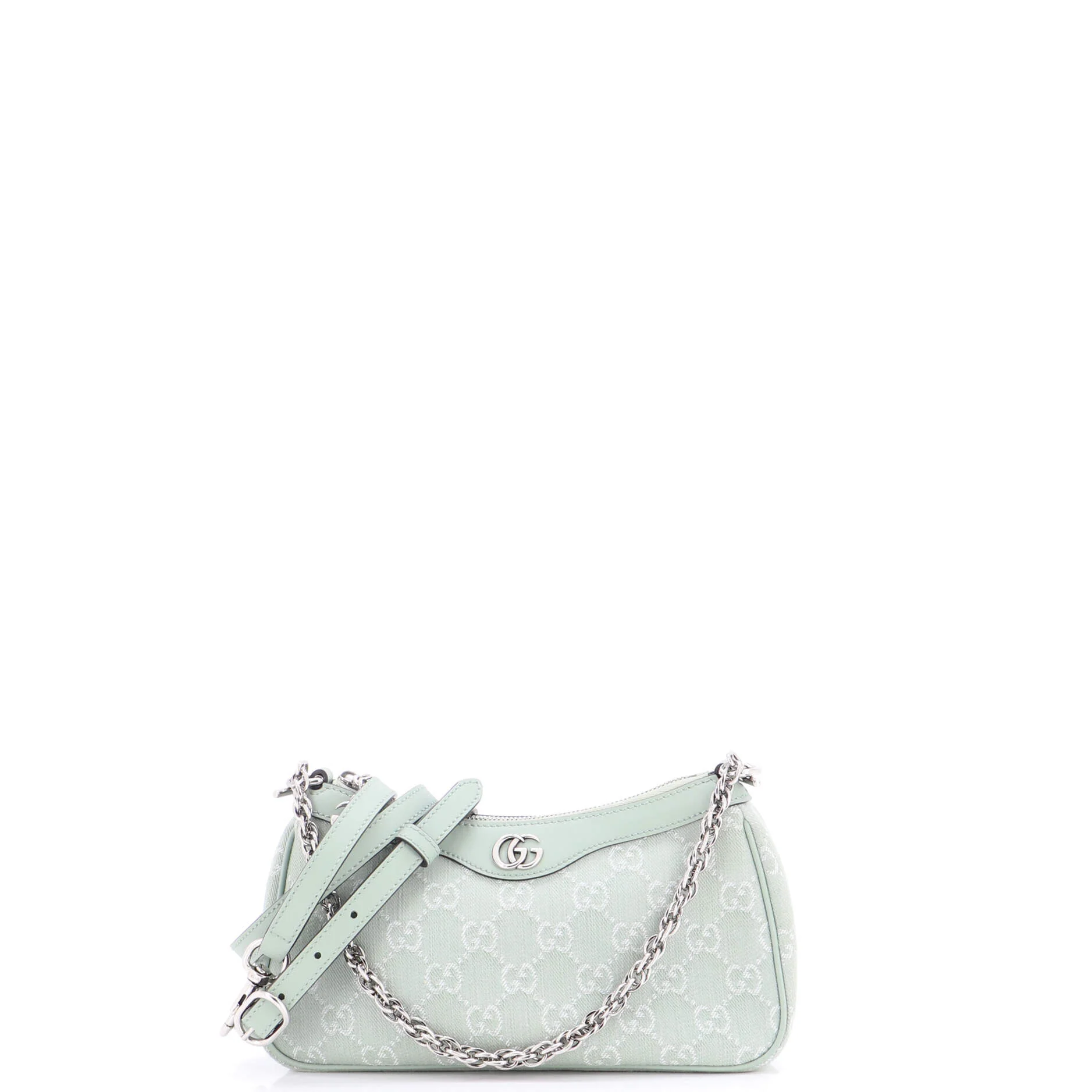 Ophidia Zip Pochette Shoulder Bag GG Denim Small - Image 3
