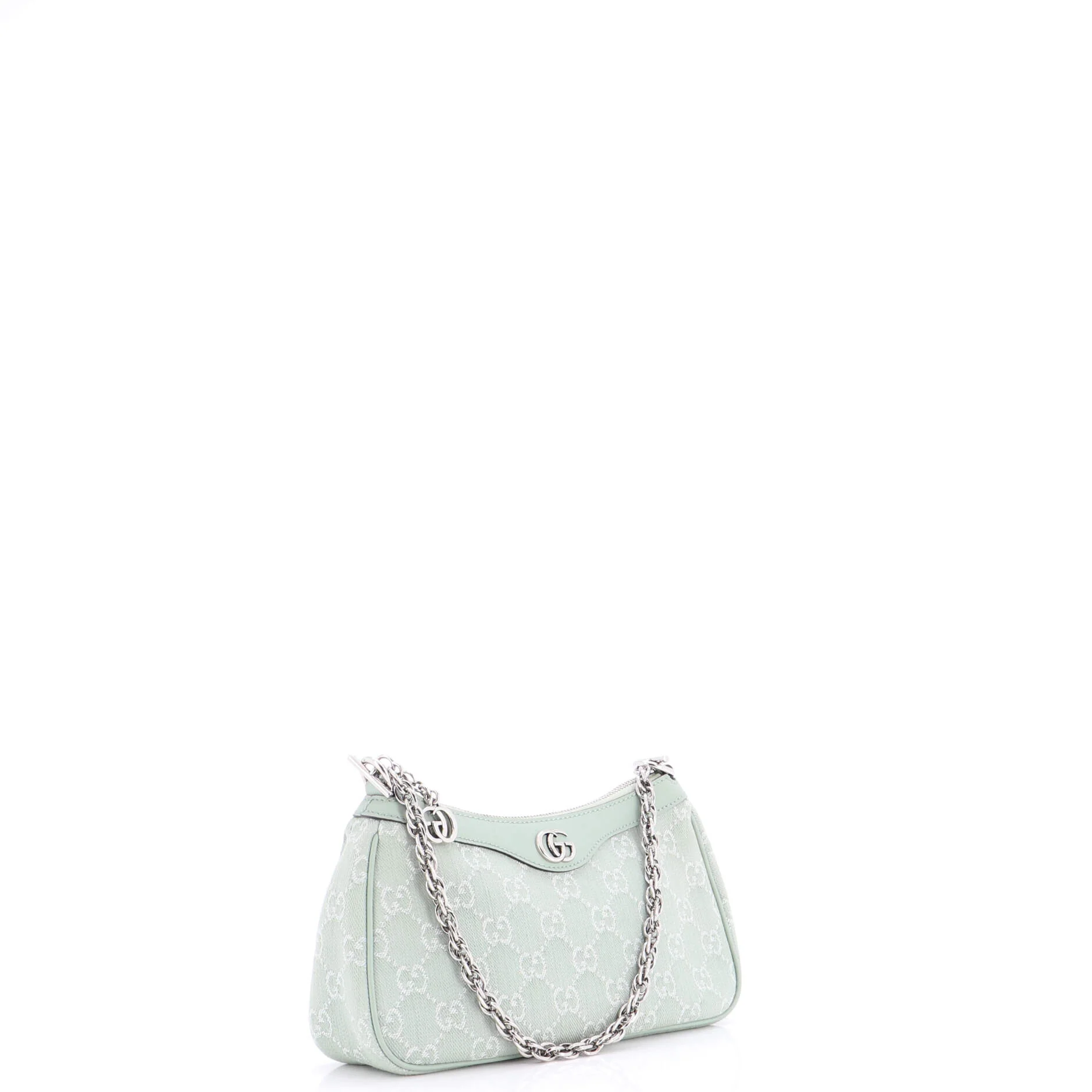 Ophidia Zip Pochette Shoulder Bag GG Denim Small - Image 4