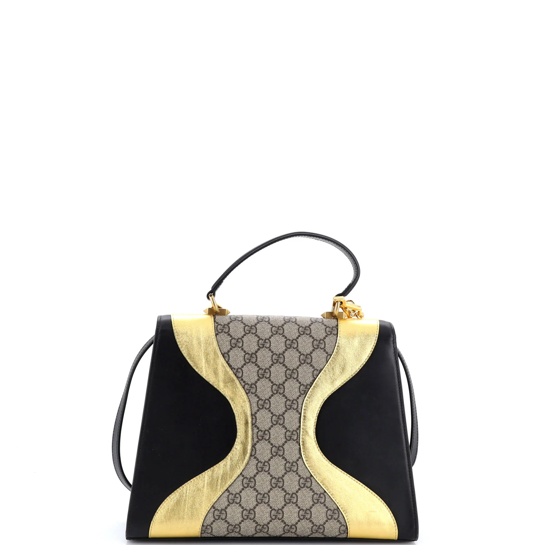 Osiride Top Handle Bag GG Coated Canvas and Leather Medium - Image 3