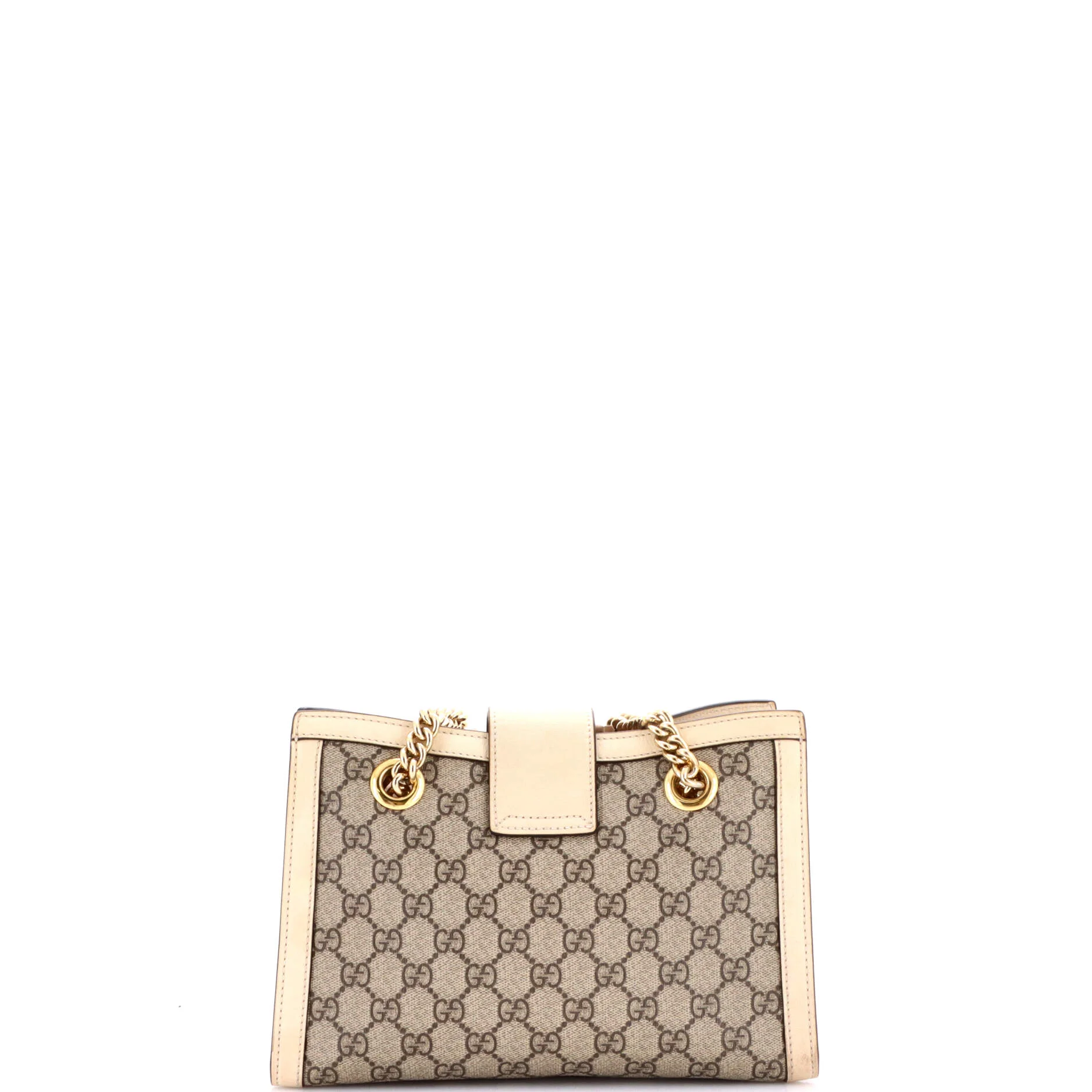 Padlock Chain Tote GG Coated Canvas with Leather Small - Image 3
