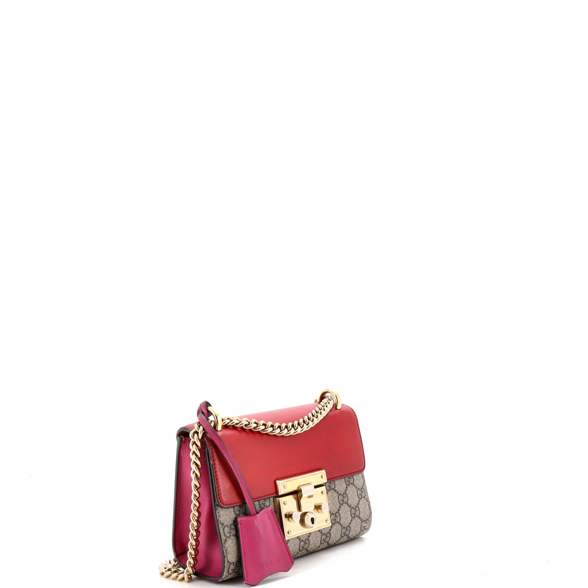 Padlock Shoulder Bag GG Coated Canvas and Leather Small - Image 2
