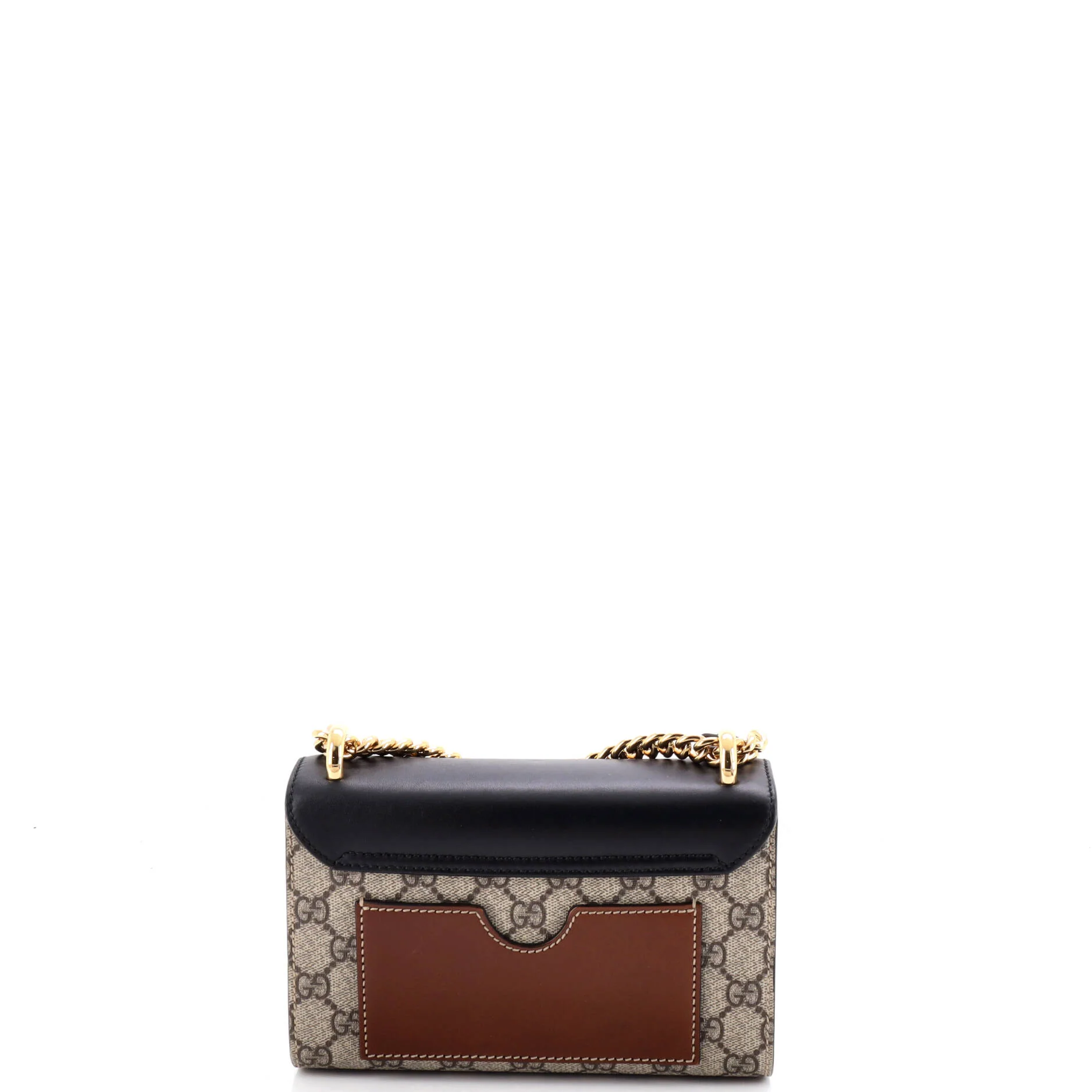 Padlock Shoulder Bag GG Coated Canvas and Leather Small - Image 3