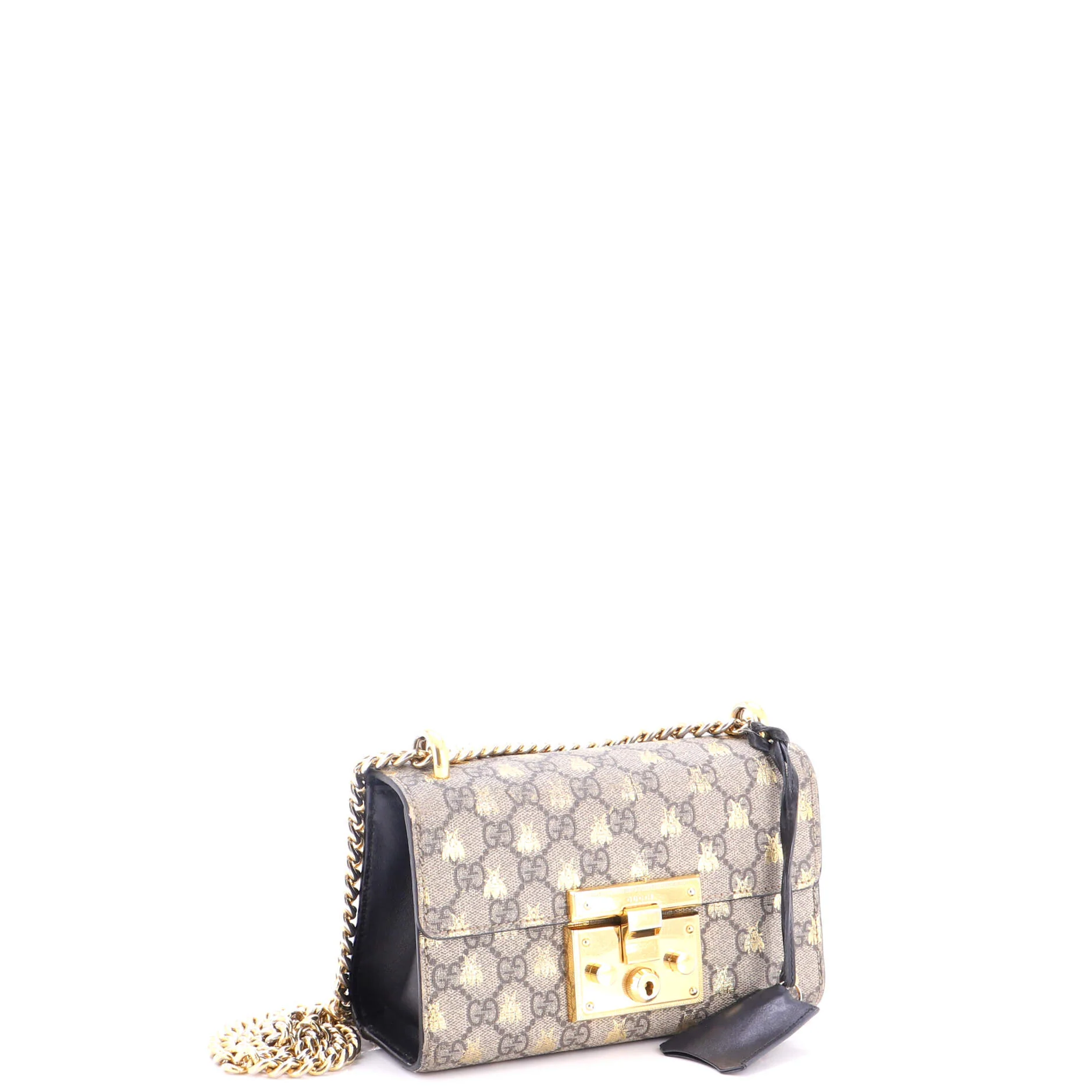 Padlock Shoulder Bag Printed GG Coated Canvas Small - Image 2