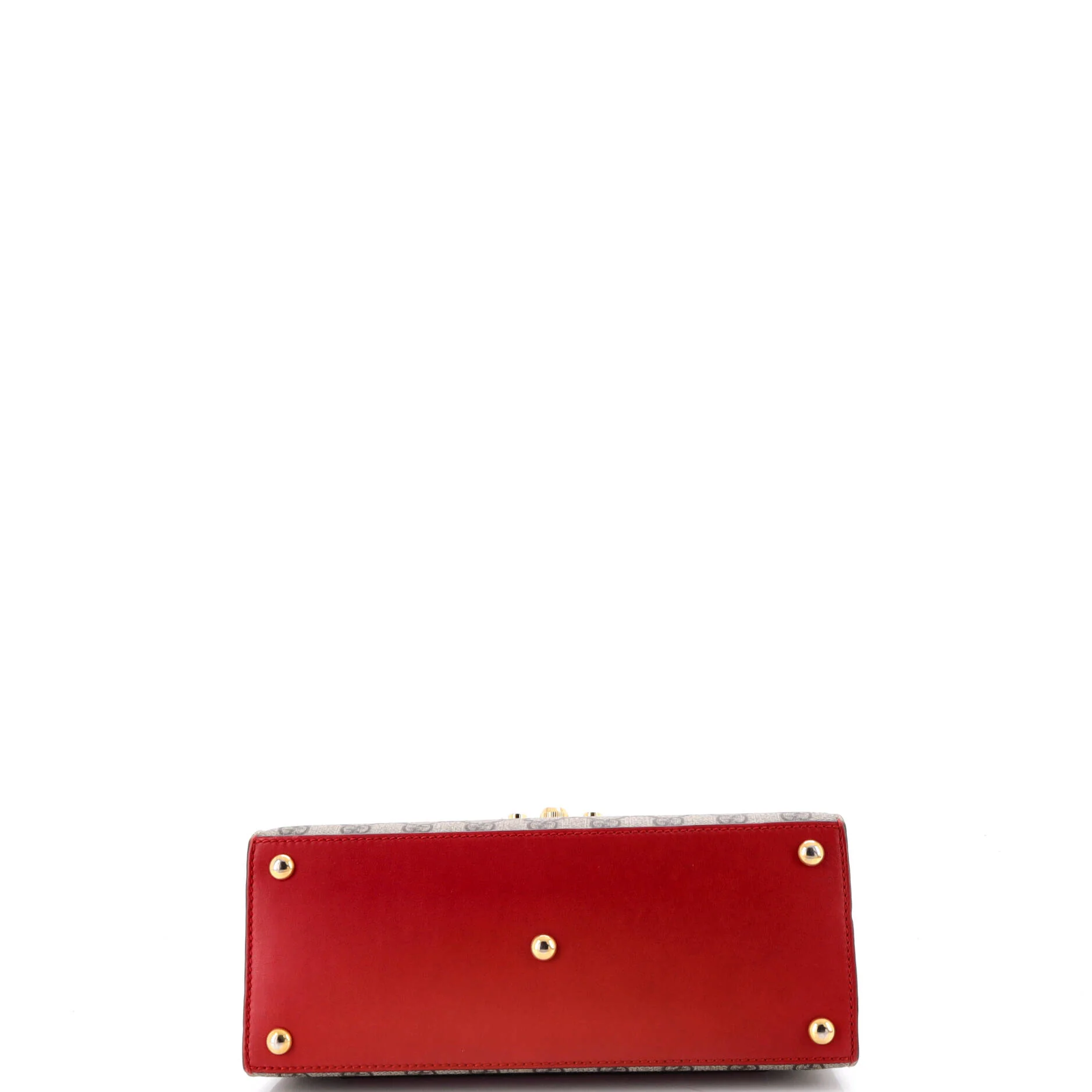 Padlock Top Handle Bag GG Coated Canvas and Leather Small - Image 4