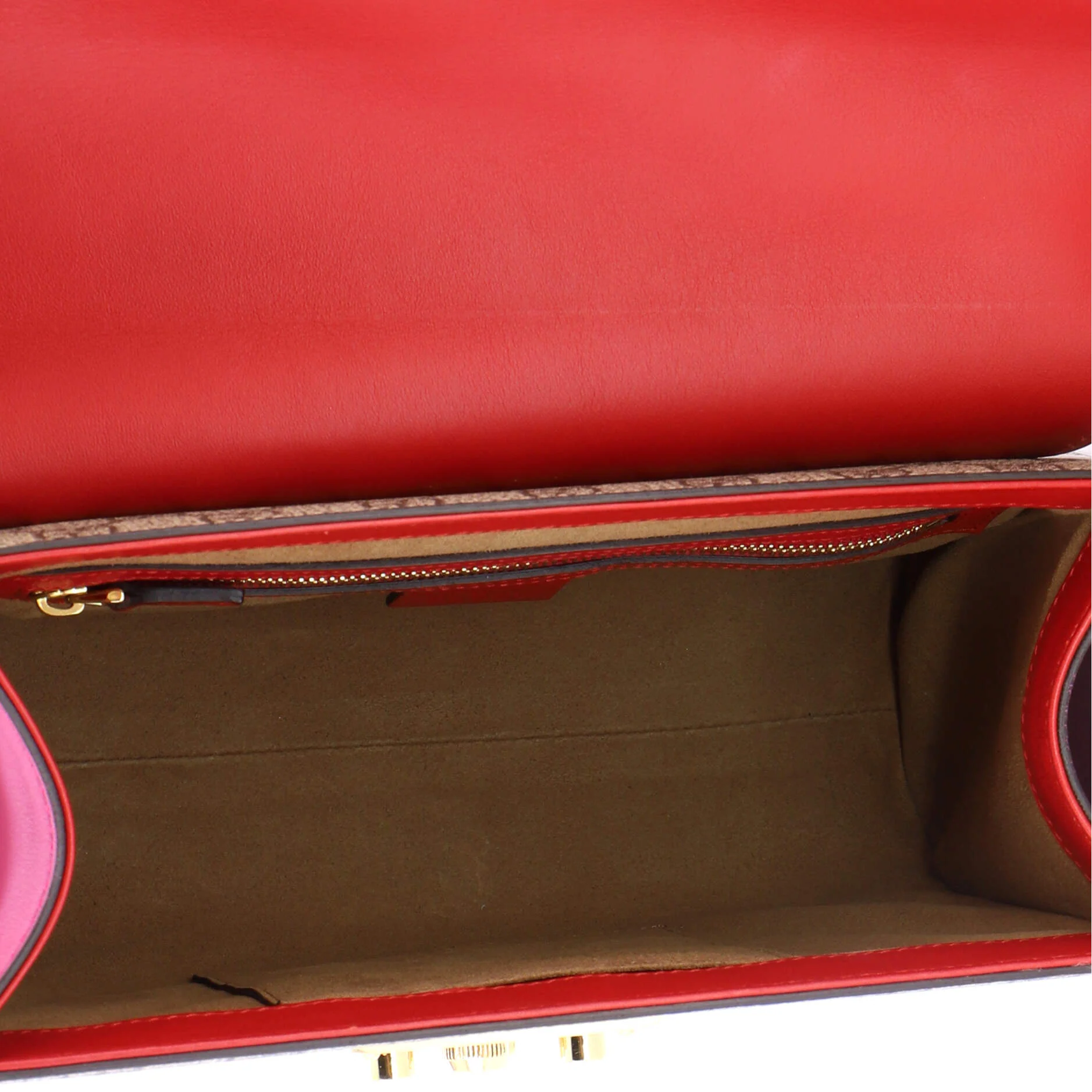 Padlock Top Handle Bag GG Coated Canvas and Leather Small - Image 5