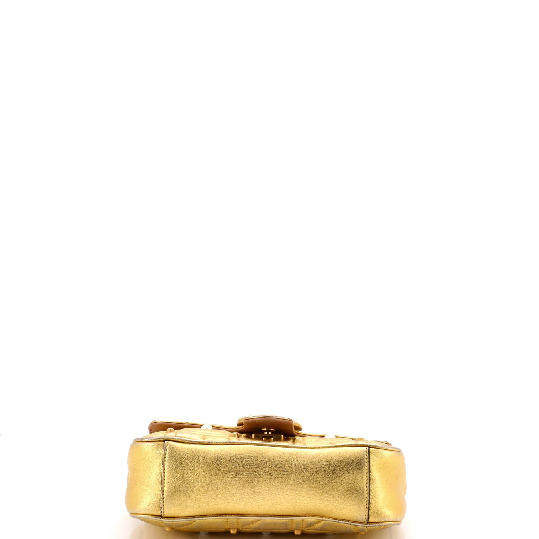 Pearly GG Marmont Flap Bag Embellished Matelasse Leather Mini - Image 4