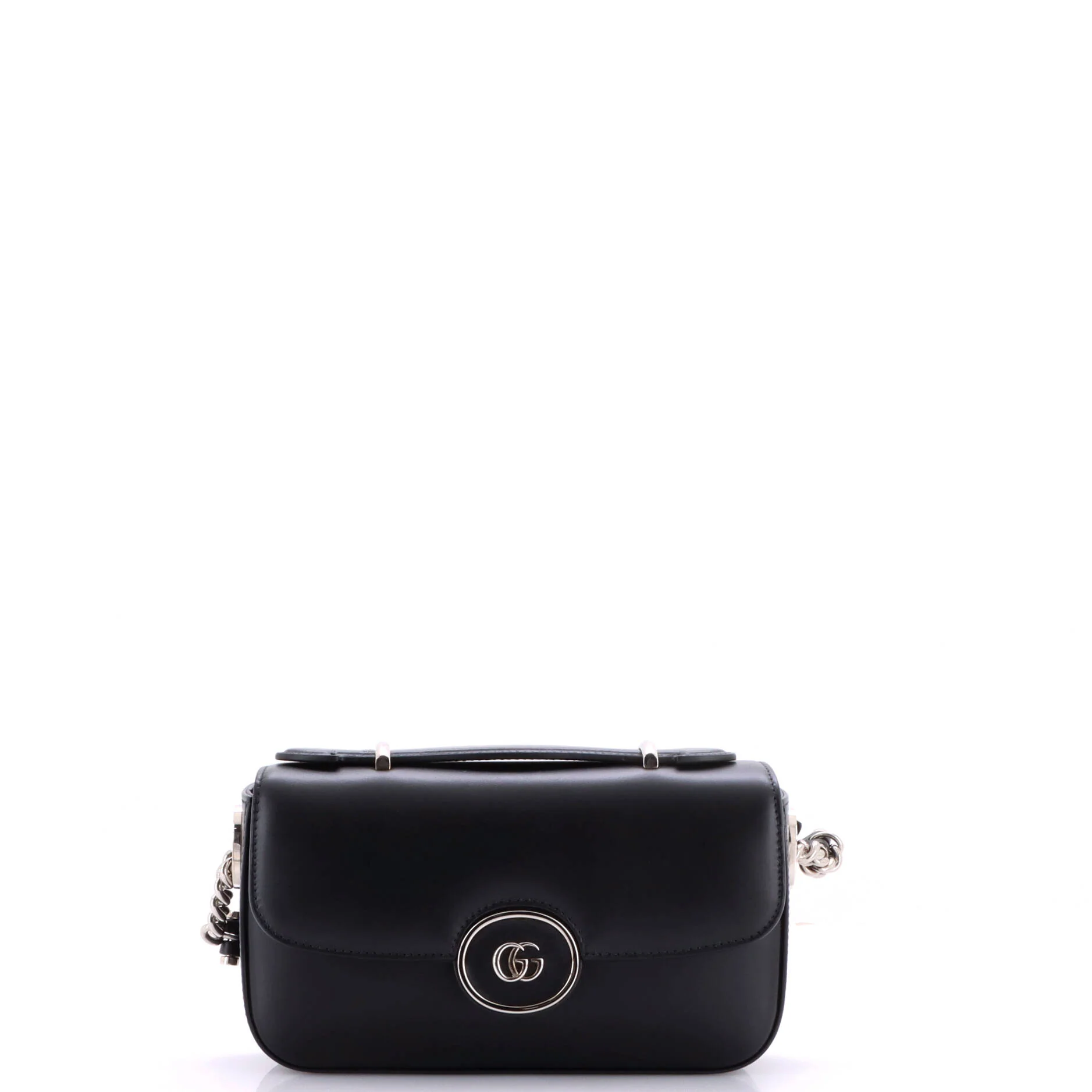 Petite GG Flap Shoulder Bag Leather Mini