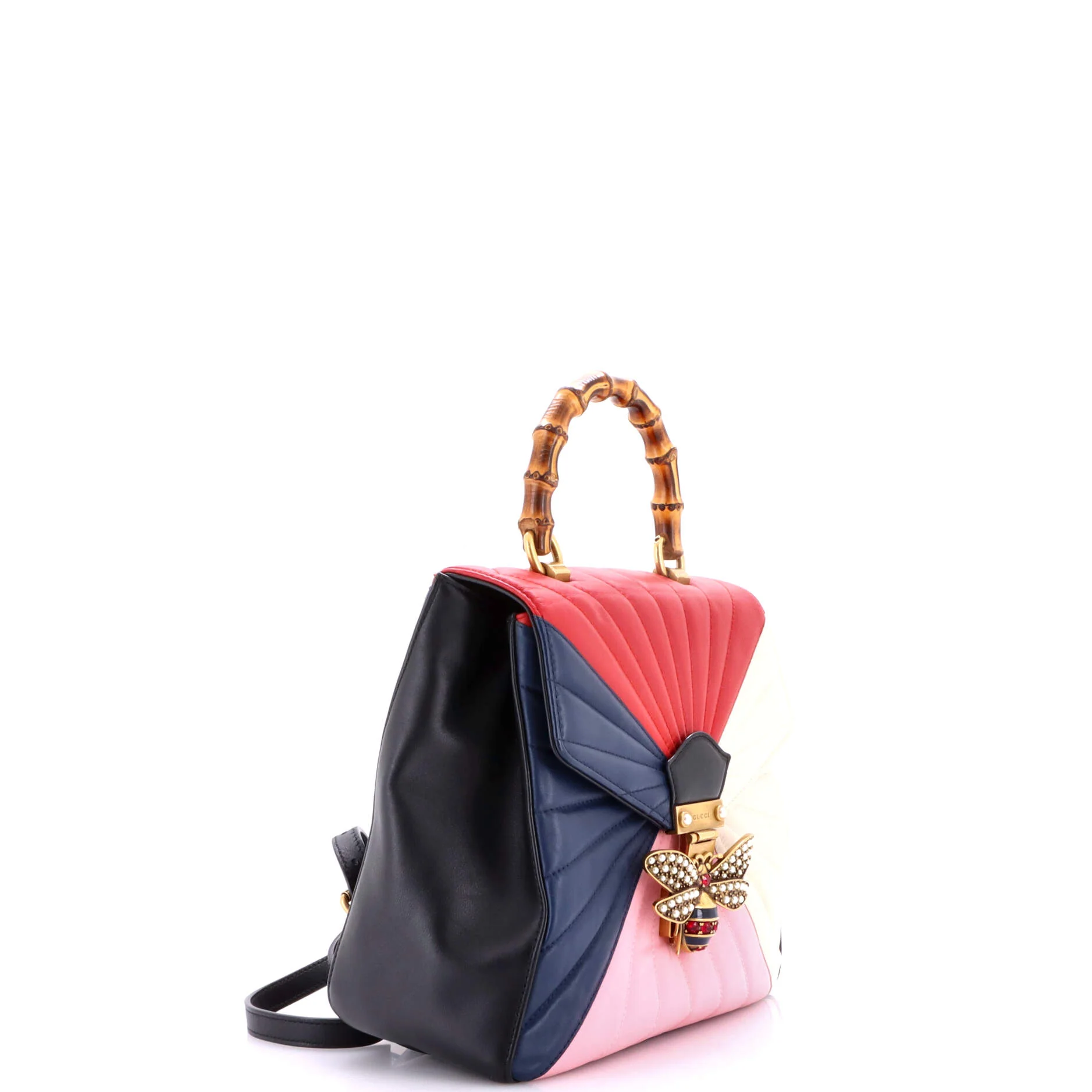 Queen Margaret Backpack Multicolor Quilted Leather Small - Image 2
