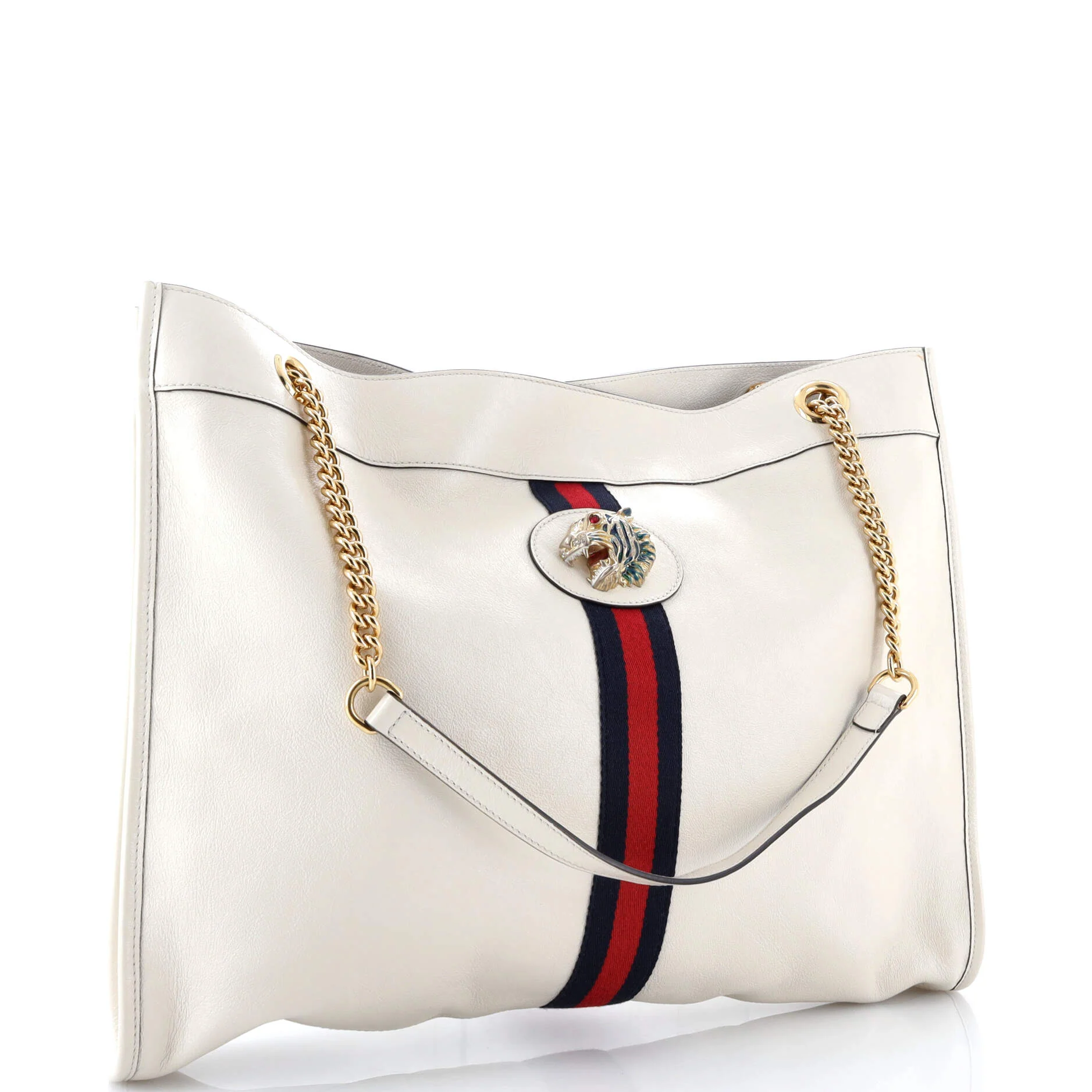 Rajah Chain Tote Leather Large - Image 3