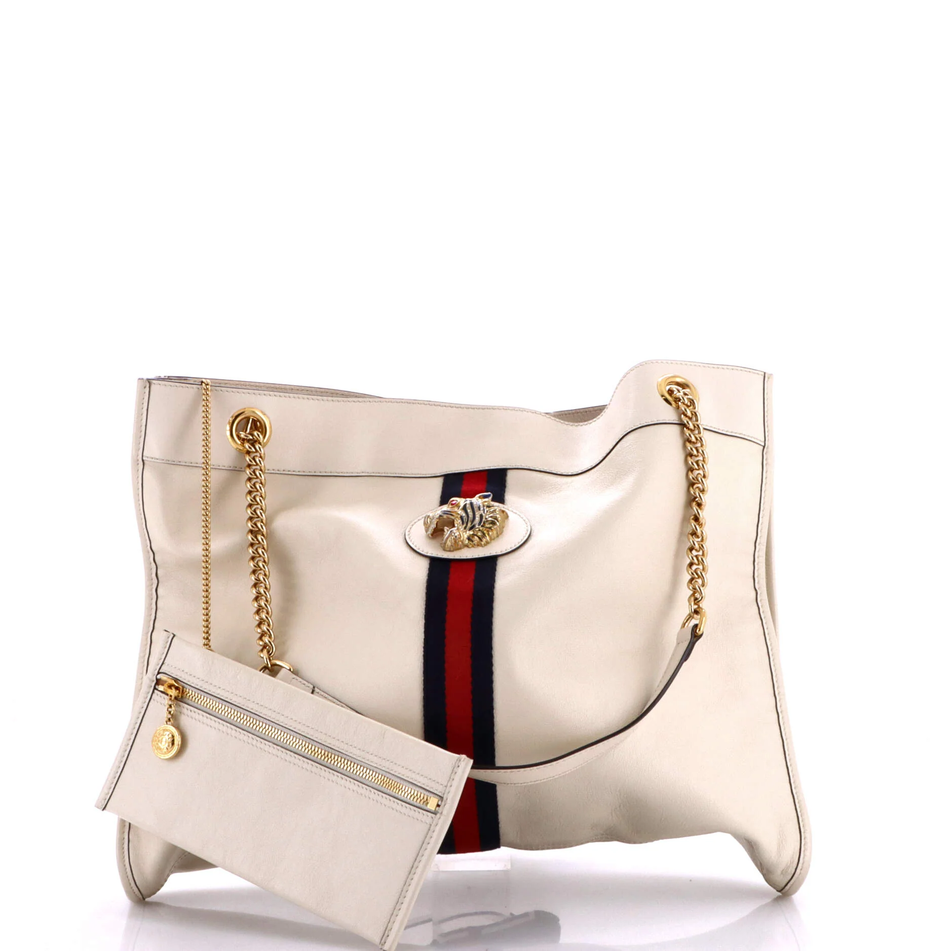 Rajah Chain Tote Leather Large - Image 2