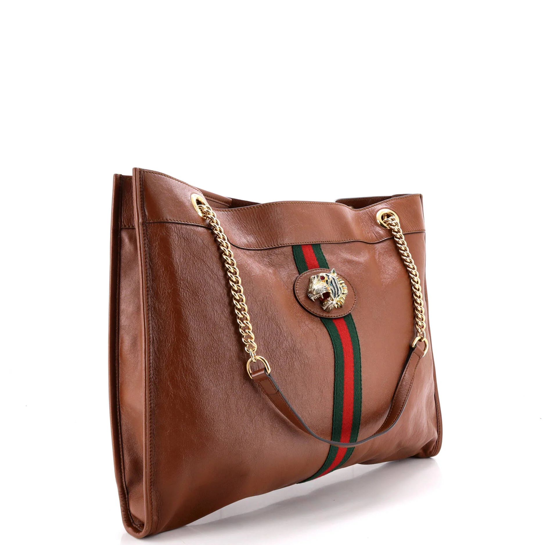 Rajah Chain Tote Leather Large - Image 3