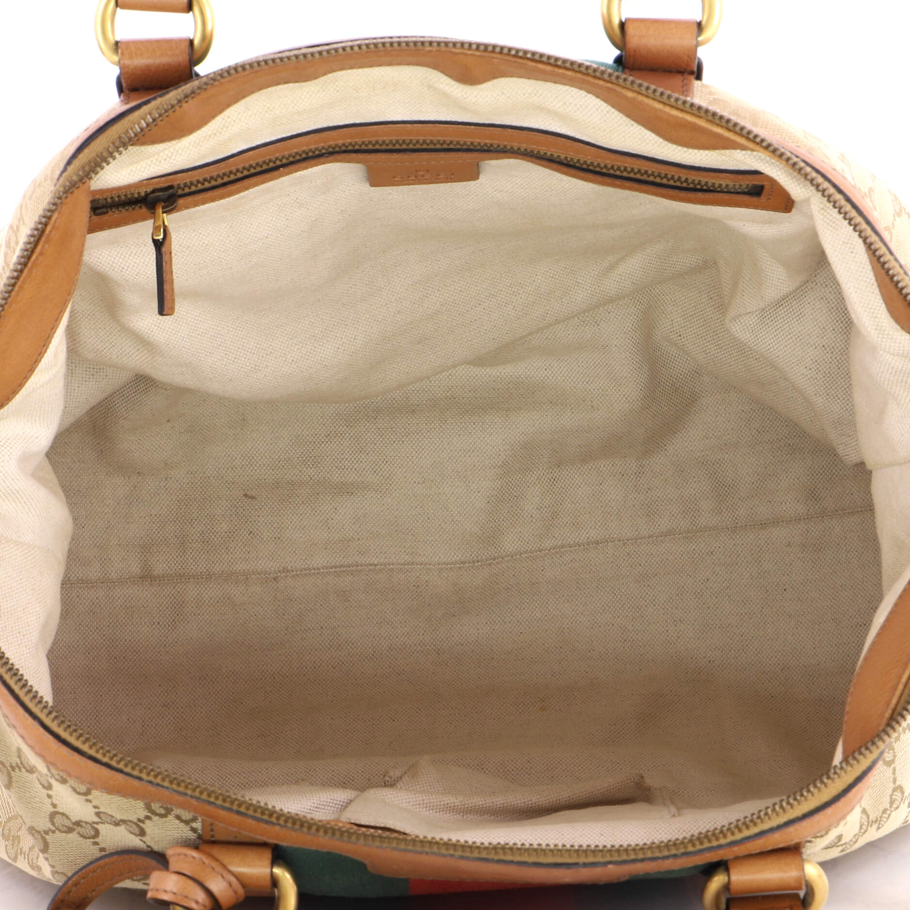 Rania Convertible Top Handle Bag Web GG Canvas Medium - Image 5