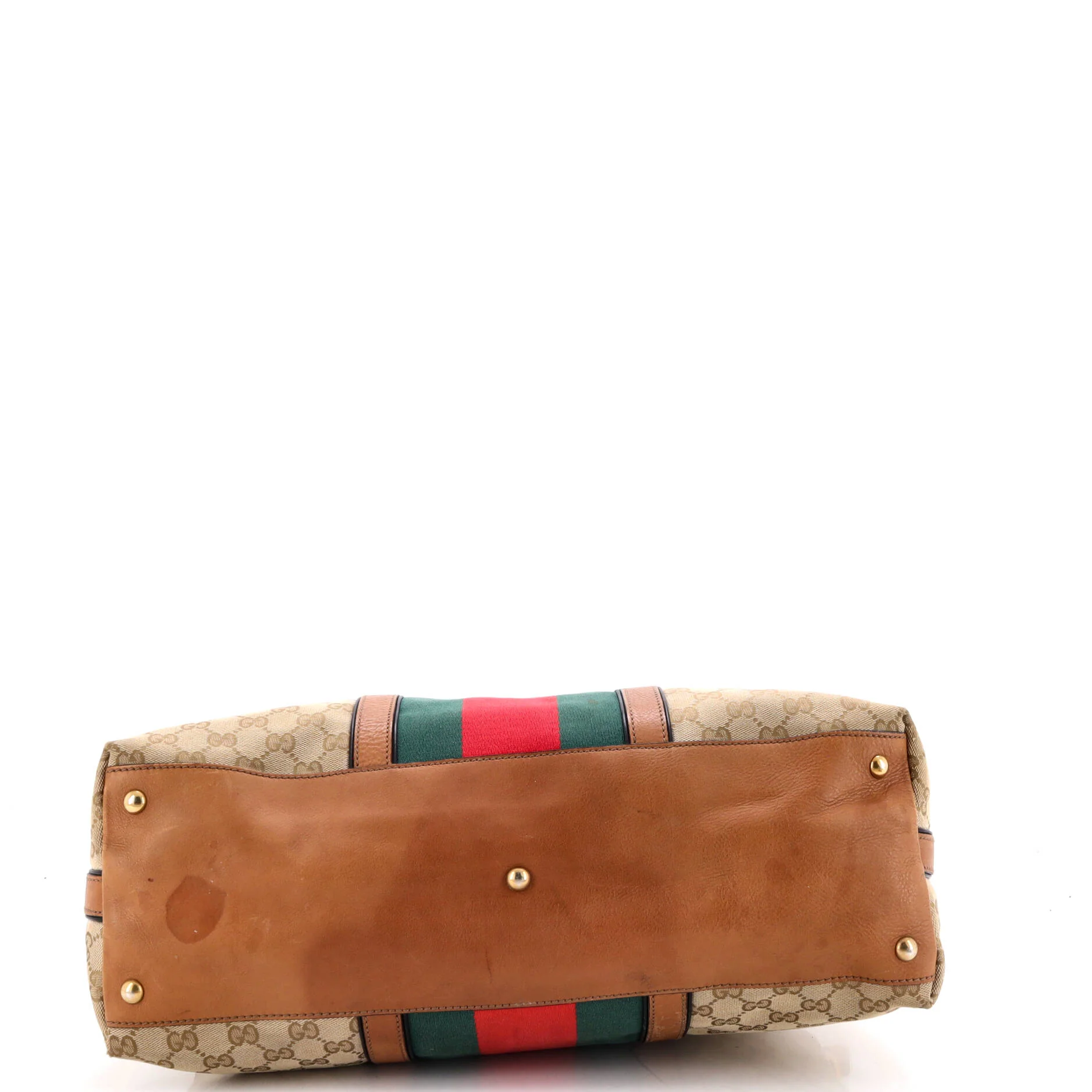 Rania Convertible Top Handle Bag Web GG Canvas Medium - Image 4