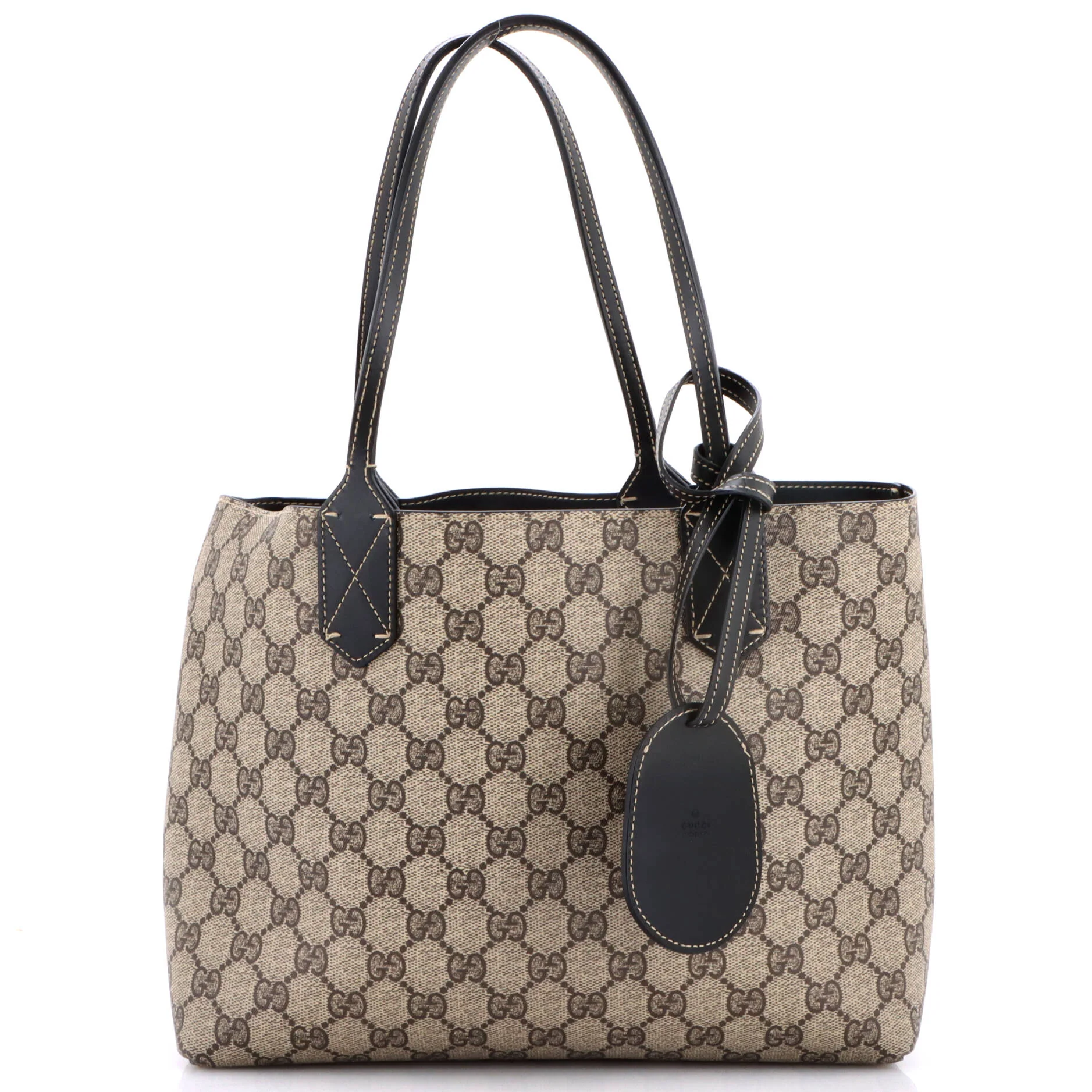 Reversible Tote GG Print Leather Small