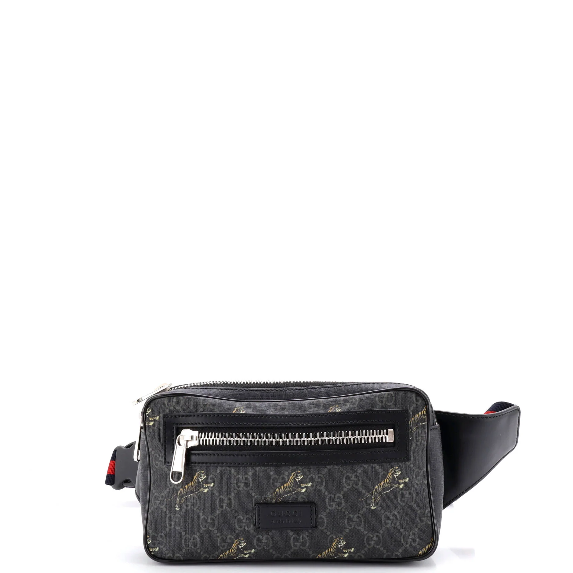 Soft Zip Belt Bag Printed GG Coated Canvas Small