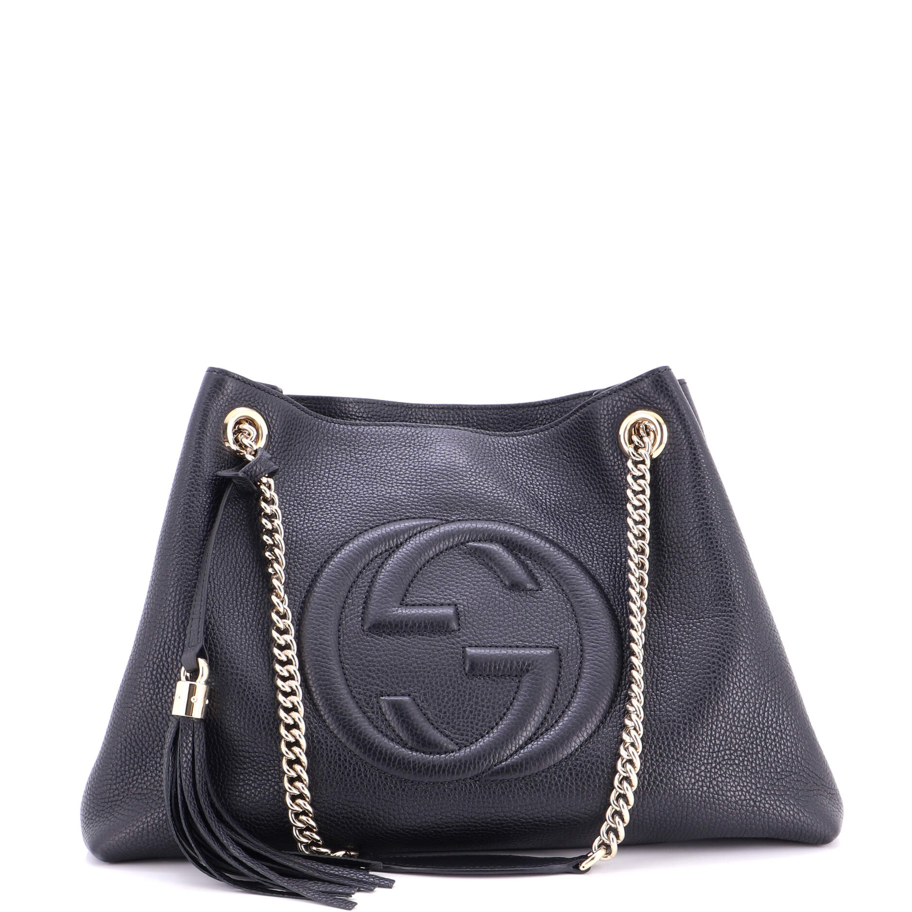 Soho Chain Strap Shoulder Bag Leather Medium
